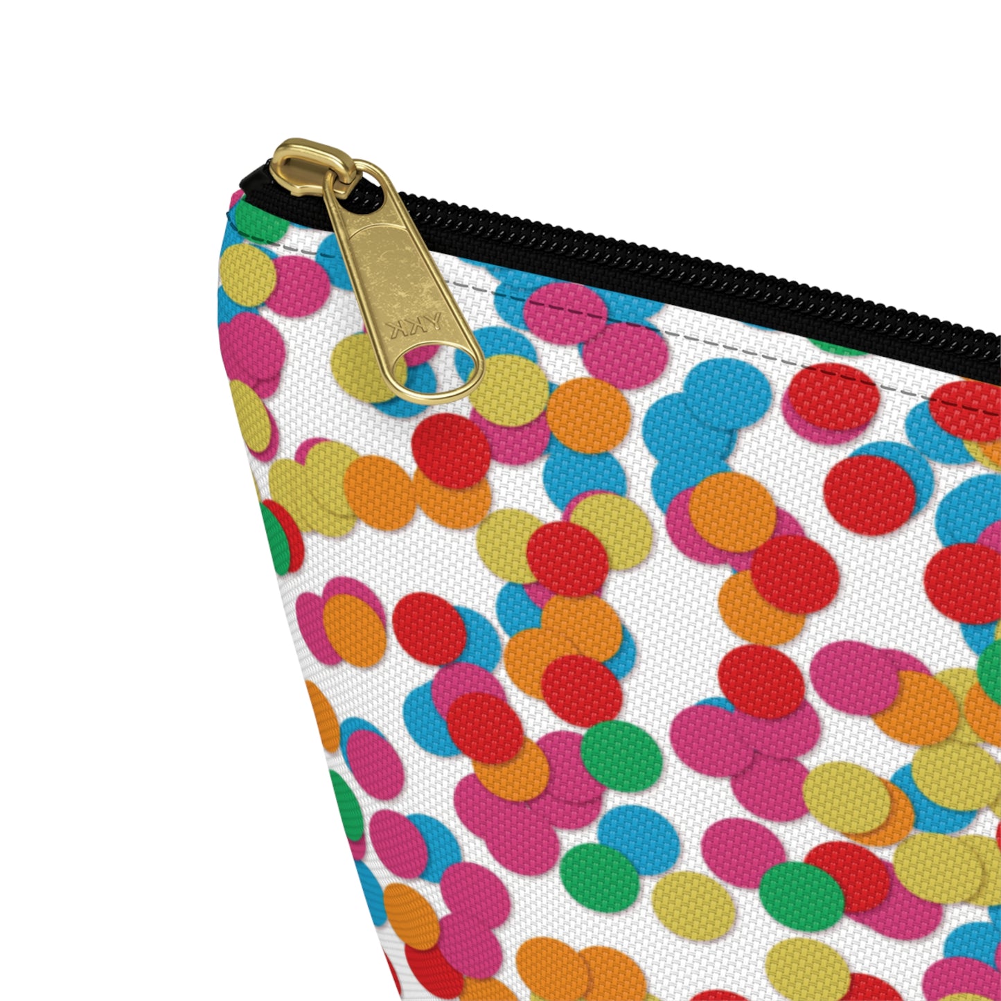 Confetti Dot Cosmetic Pouch | Zipper Makeup Bag
