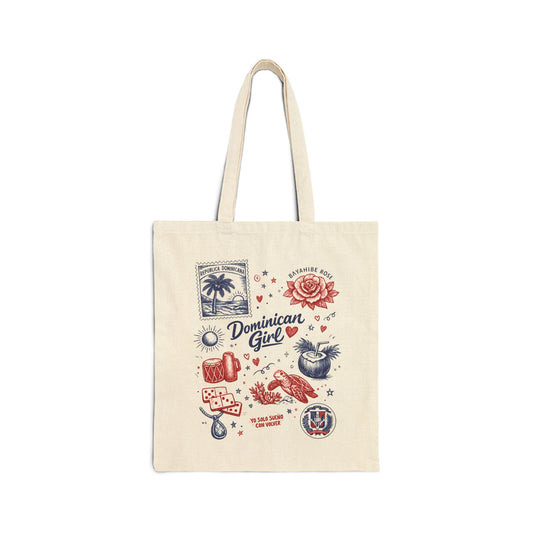 Dominican Girl Tote Bag – Dominican Republic Heritage Canvas Tote