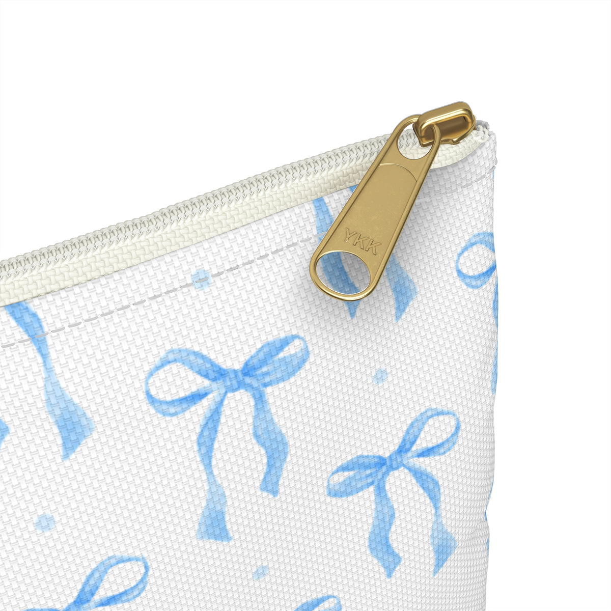 Blue Bow Makeup Bag – Coquette Cosmetic & Travel Pouch
