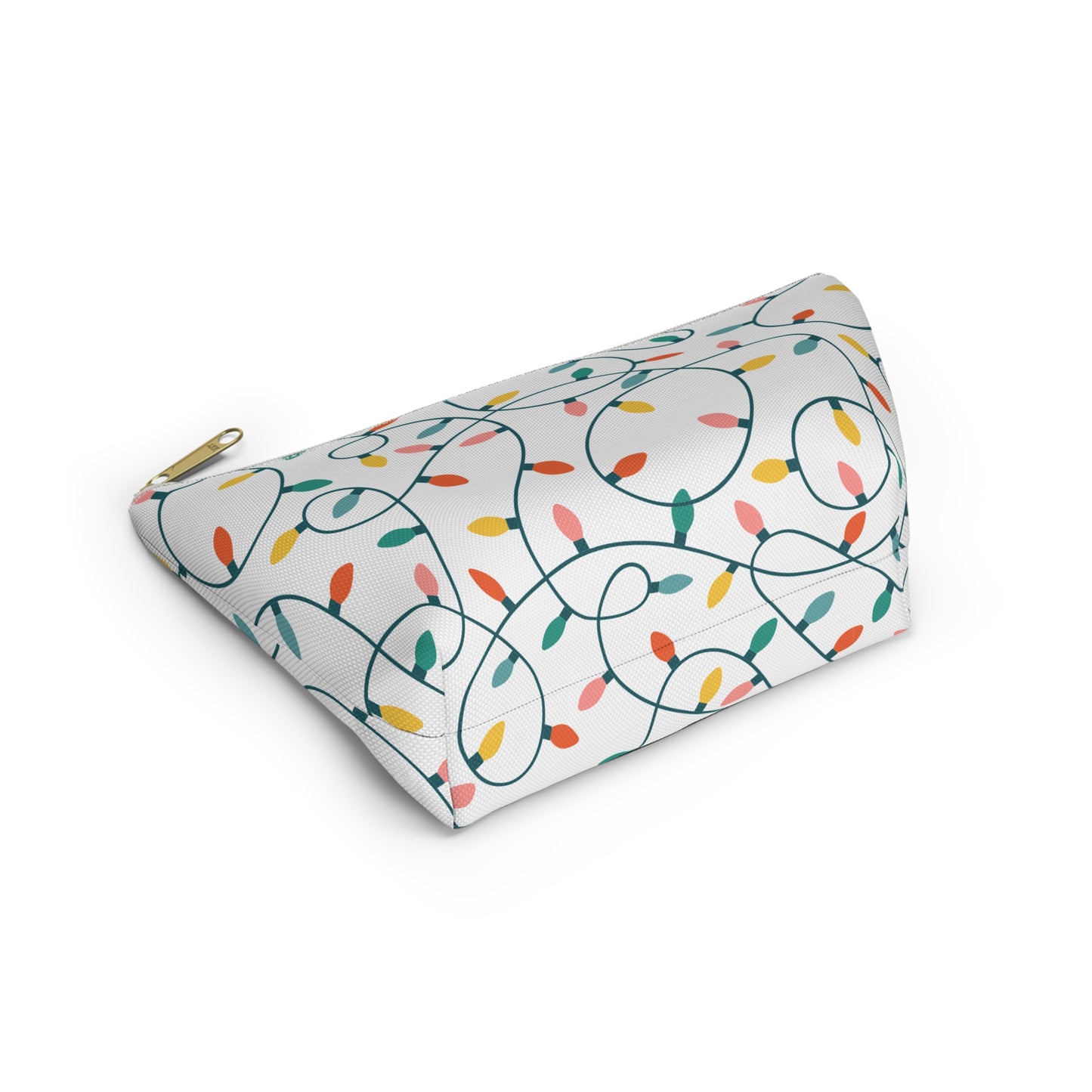 Holiday Lights Cosmetic Pouch | Zipper Makeup Bag