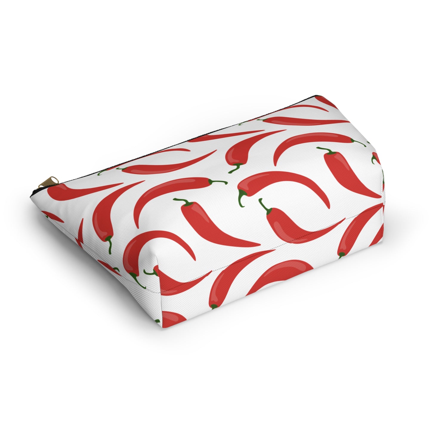 Spicy Red Chili Pepper Cosmetic Pouch |  Zipper Makeup Bag