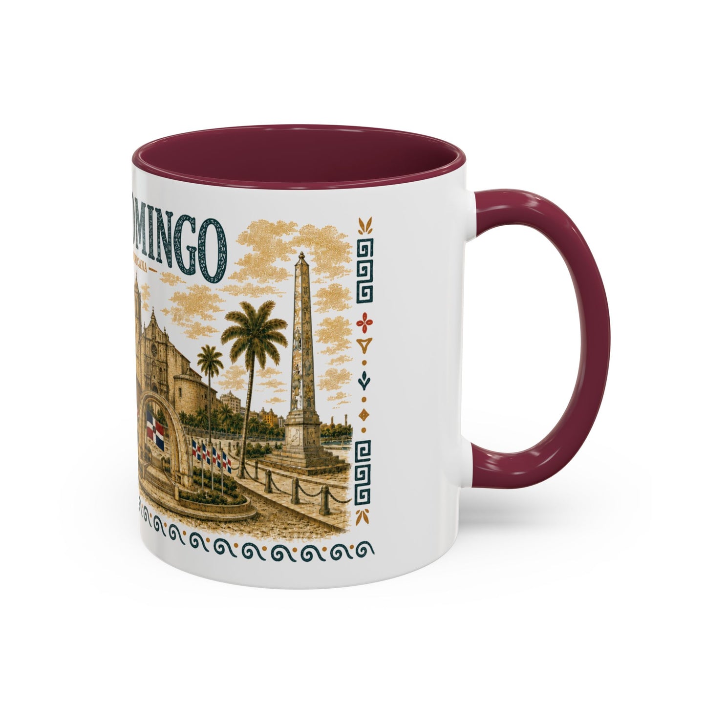 Santo Domingo Dominican Republic Mug | Illustration Ceramic Coffee Mug | Dominican Souvenir Gift