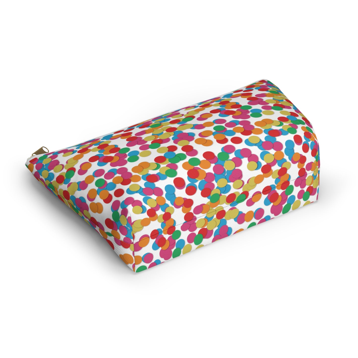 Confetti Dot Cosmetic Pouch | Zipper Makeup Bag