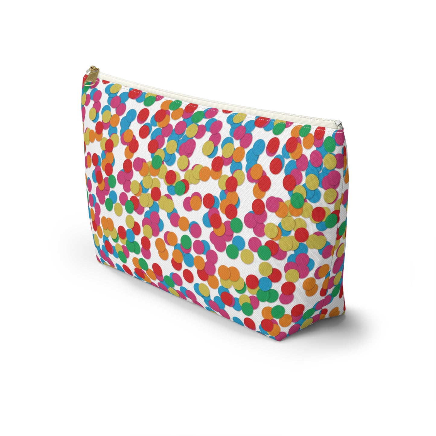 Confetti Dot Cosmetic Pouch | Zipper Makeup Bag