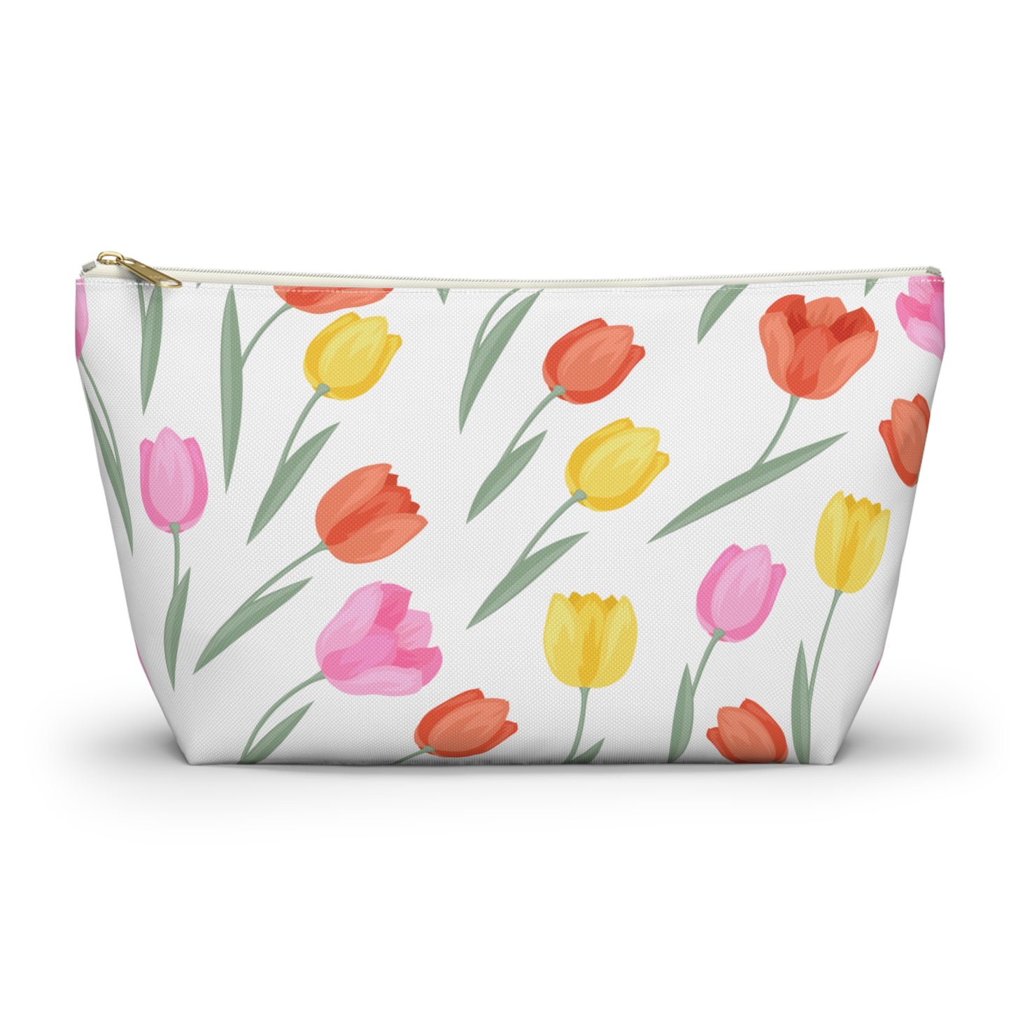 Tulip Cosmetic Pouch |  Zipper Makeup Bag
