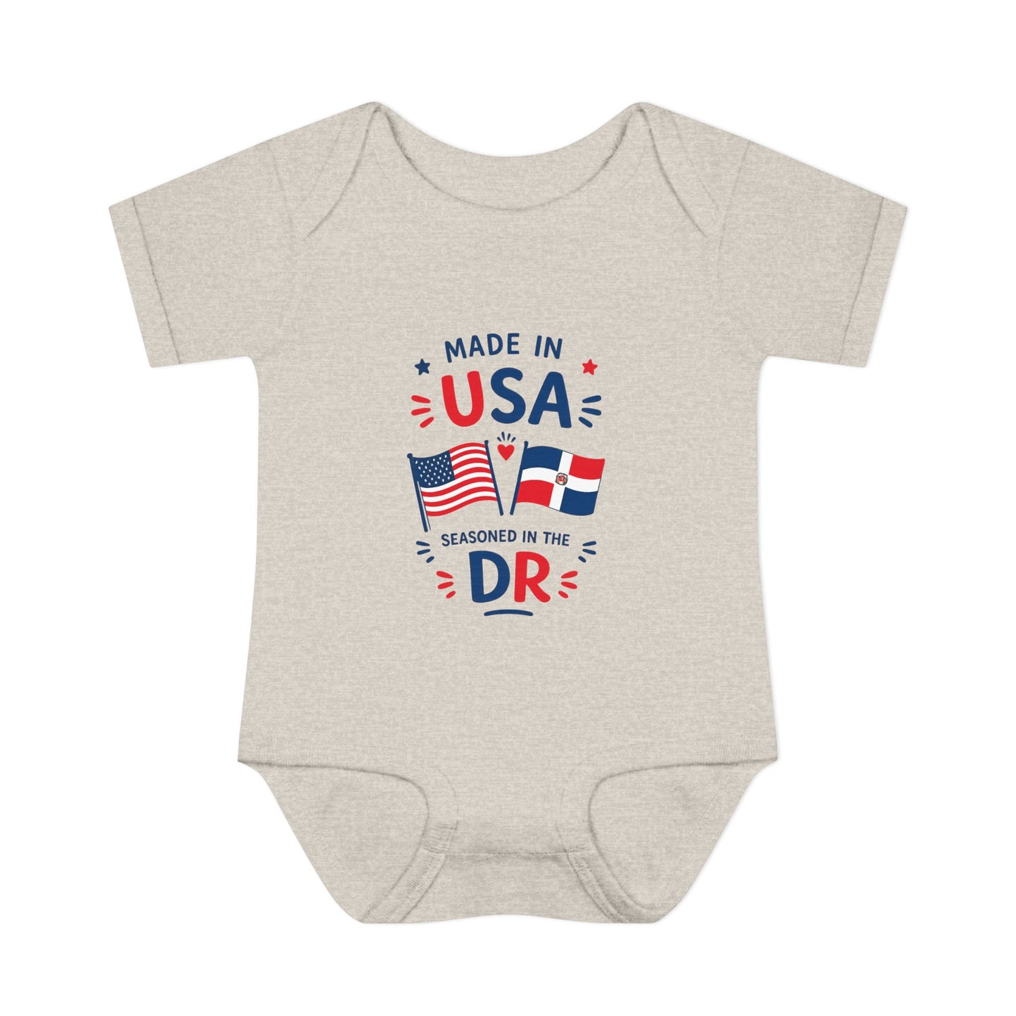 Dominican Baby Onesie | Made in USA Seasoned in Dominican Republic Bodysuit | Dominican Baby Gift