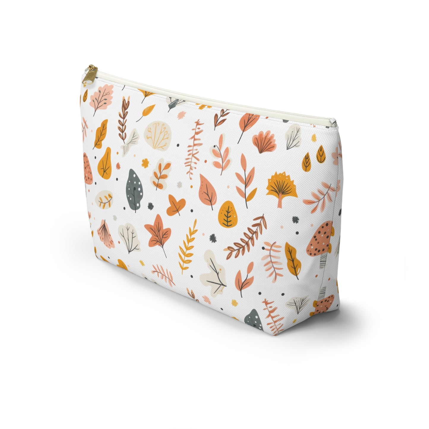 Autumn Leaves Cosmetic Pouch | Zipper Makeup Bag