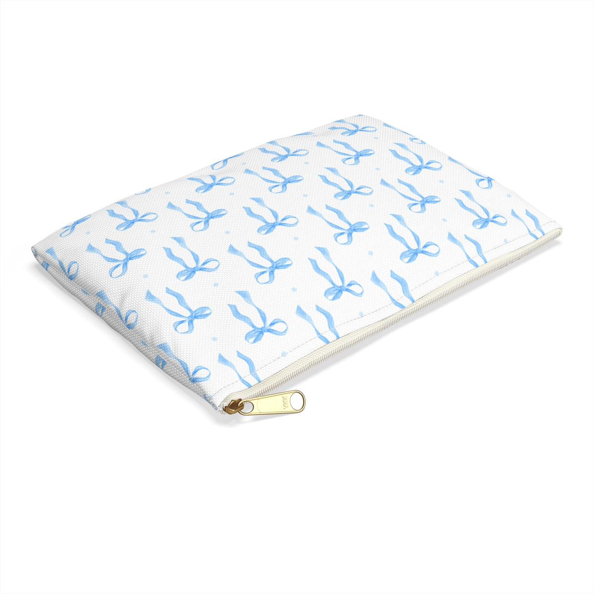 Blue Bow Makeup Bag – Coquette Cosmetic & Travel Pouch