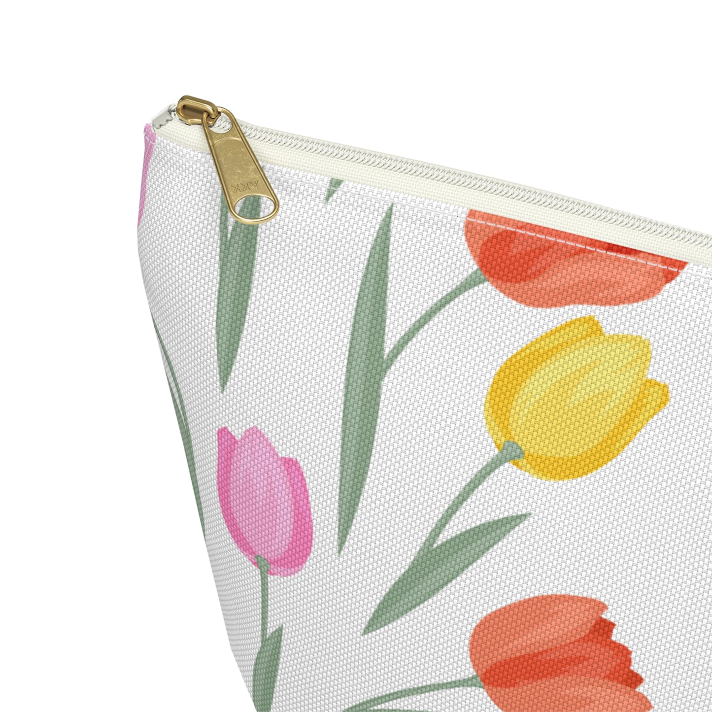 Tulip Cosmetic Pouch |  Zipper Makeup Bag