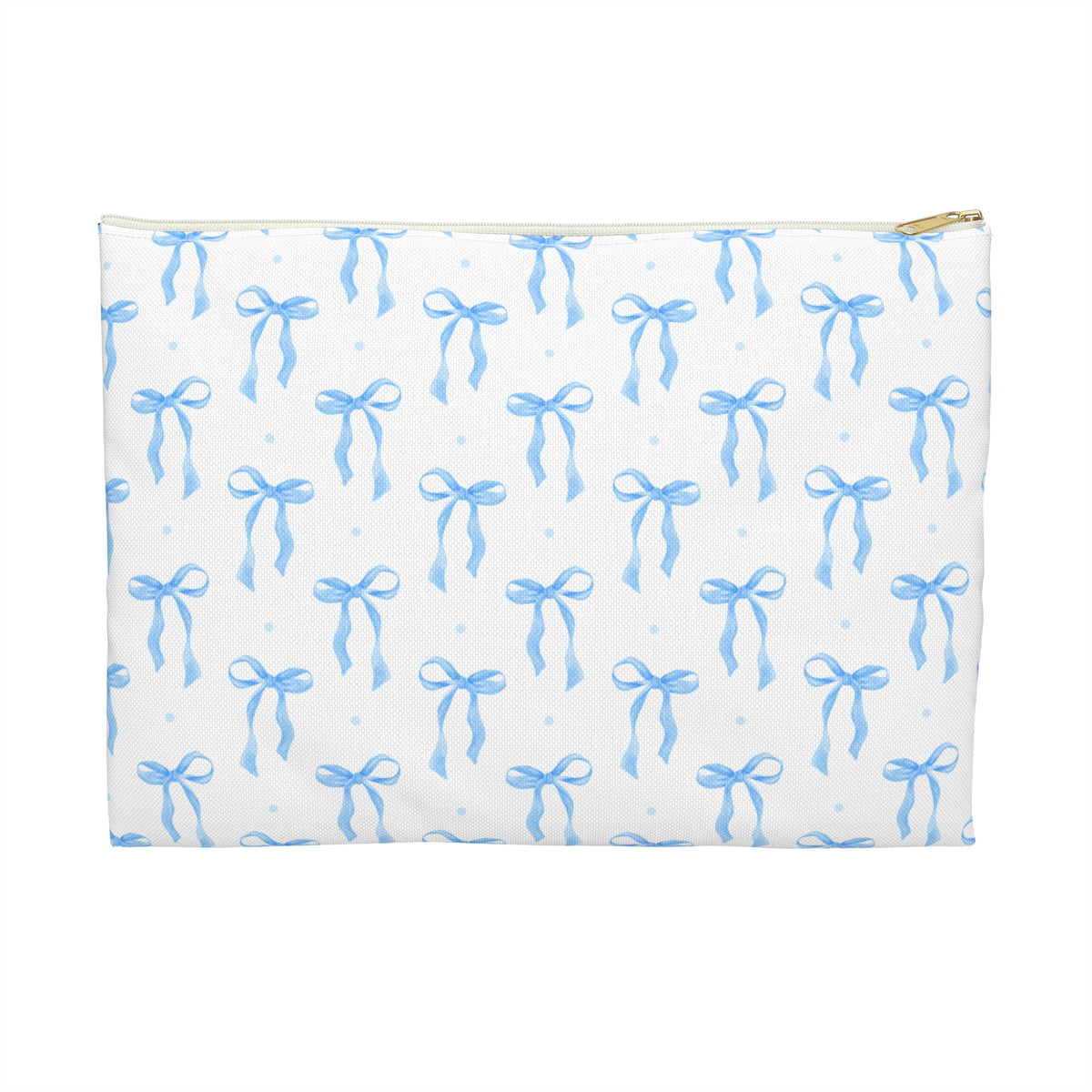 Blue Bow Makeup Bag – Coquette Cosmetic & Travel Pouch