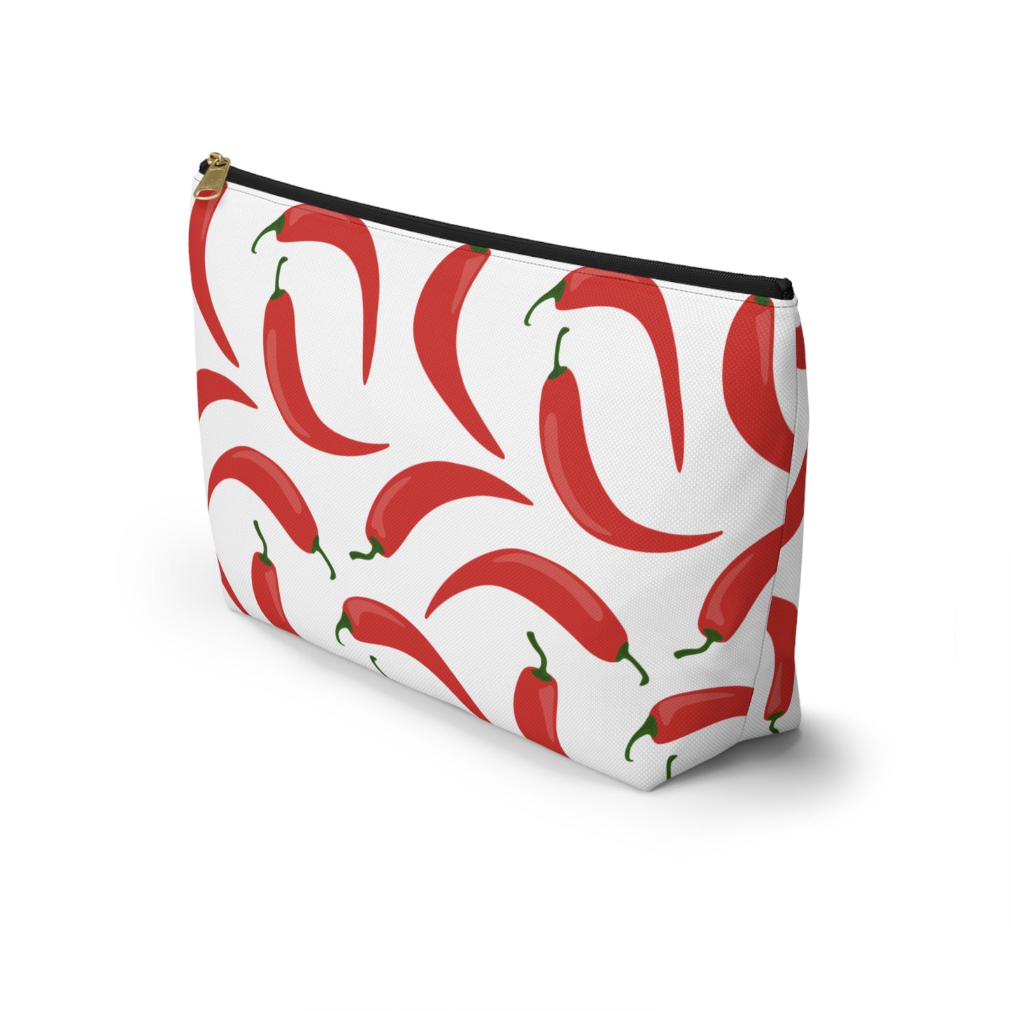 Spicy Red Chili Pepper Cosmetic Pouch |  Zipper Makeup Bag