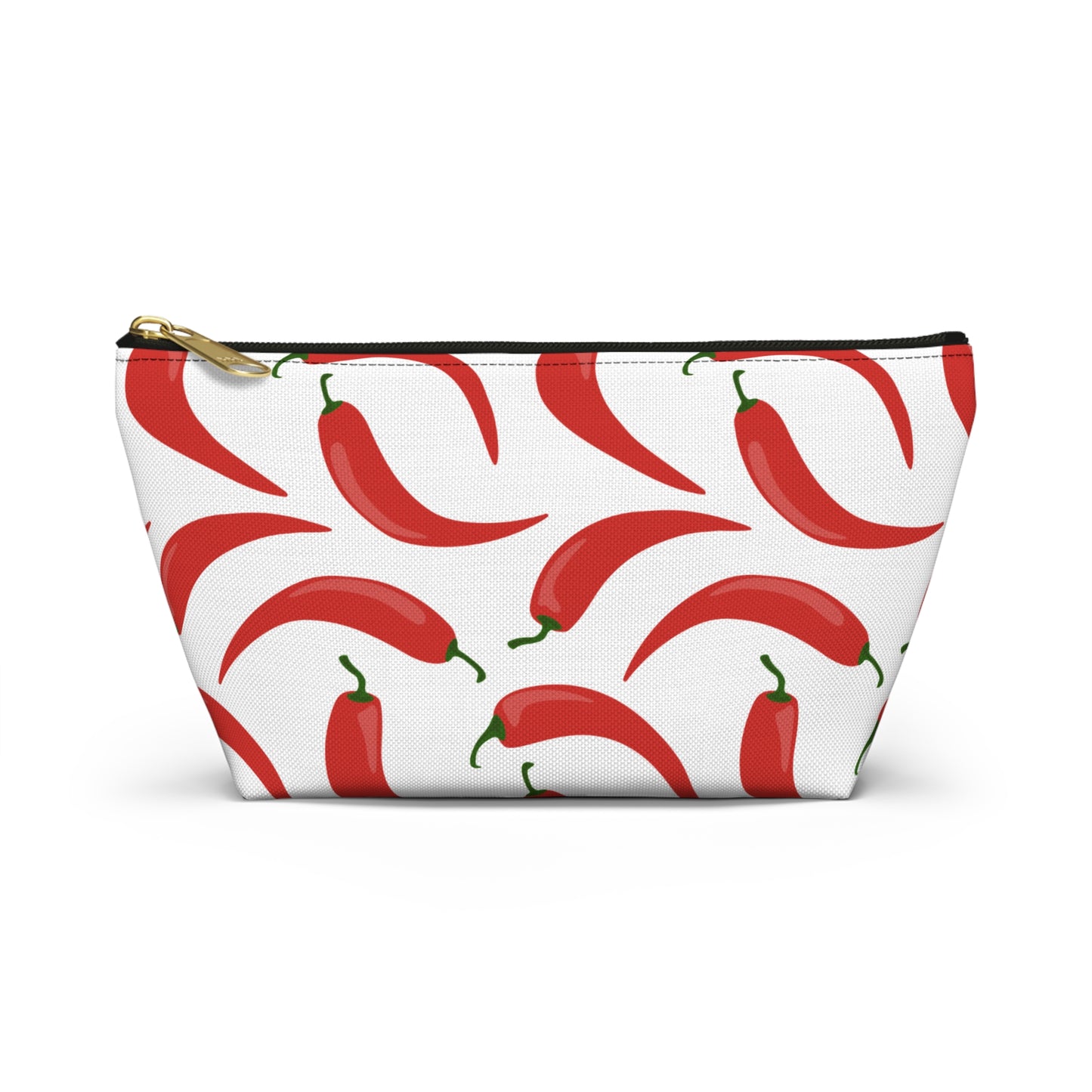 Spicy Red Chili Pepper Cosmetic Pouch |  Zipper Makeup Bag