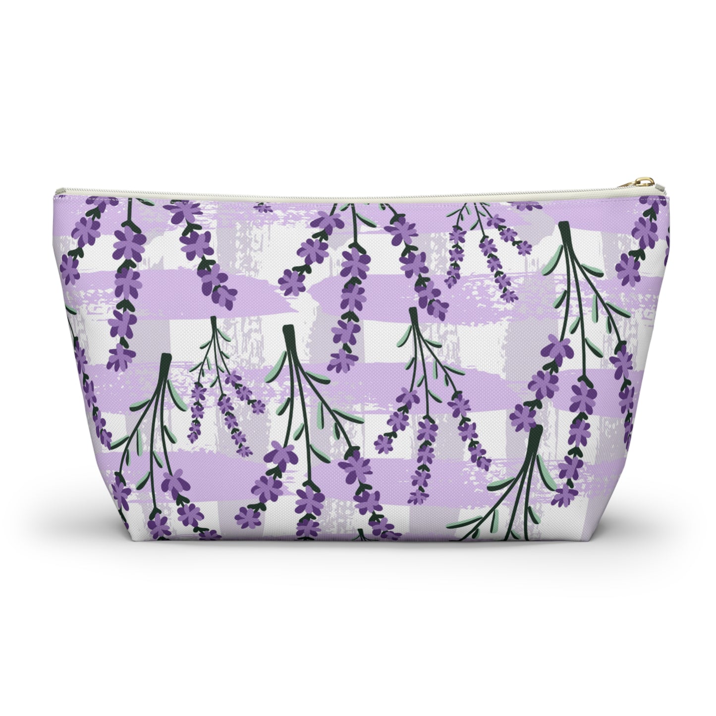 Lavender Cosmetic Pouch |  Zipper Makeup Bag