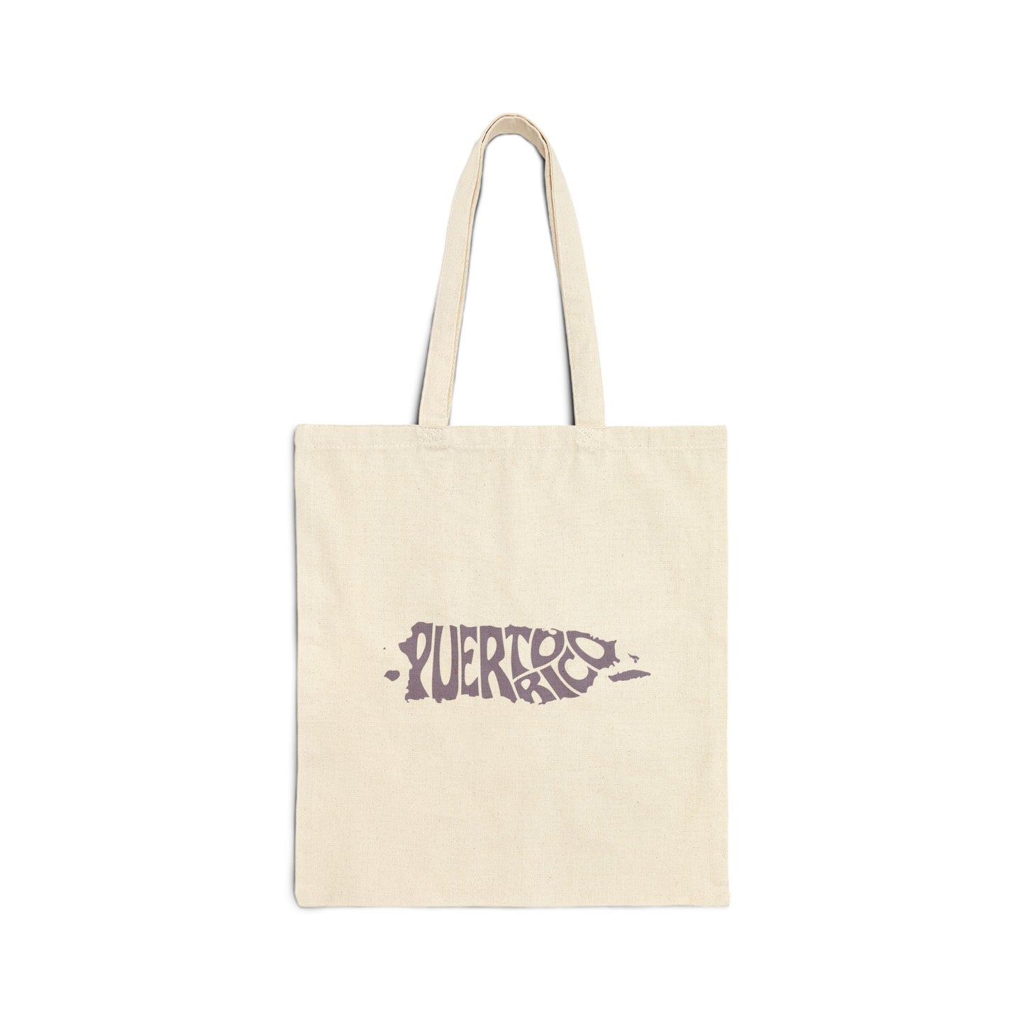 Puerto Rico Vintage Postage Stamp Canvas Tote Bag | Eco-Friendly Reusable Shopping Bag