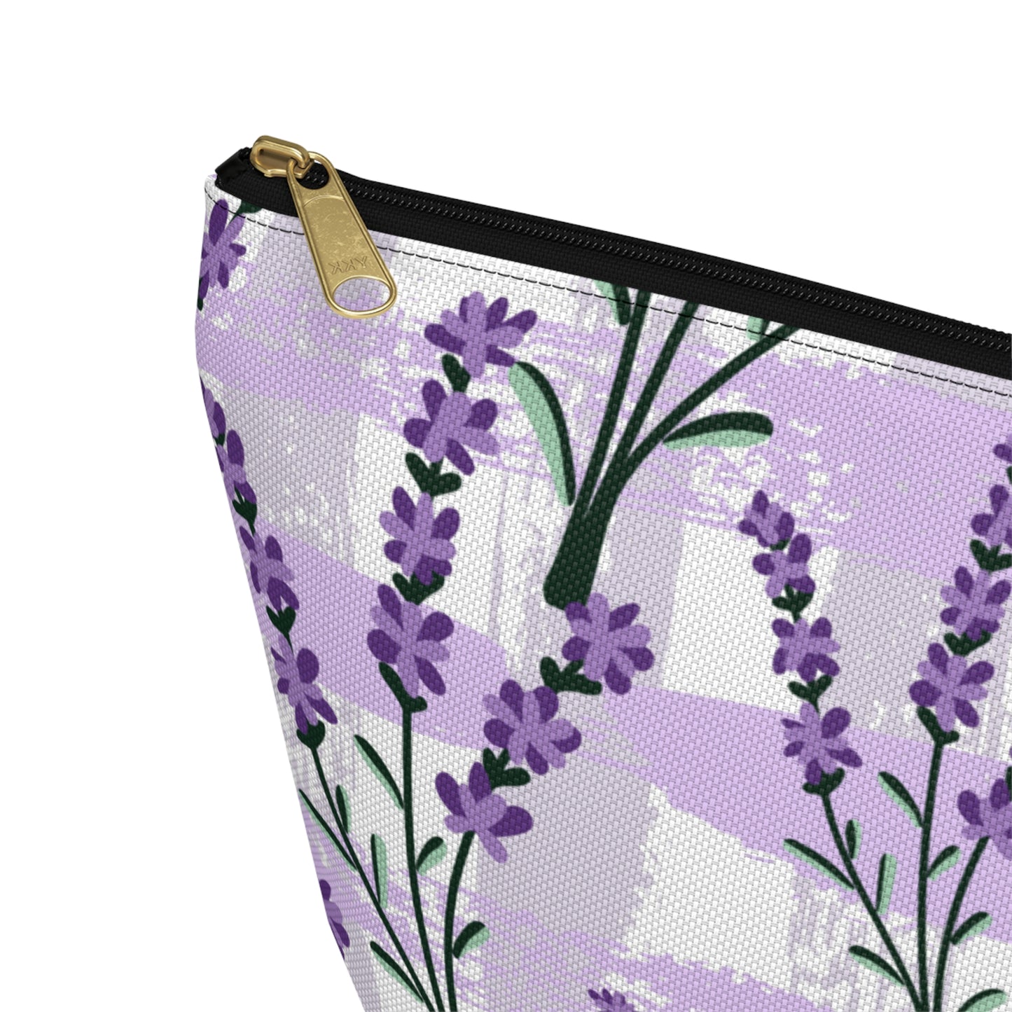 Lavender Cosmetic Pouch |  Zipper Makeup Bag