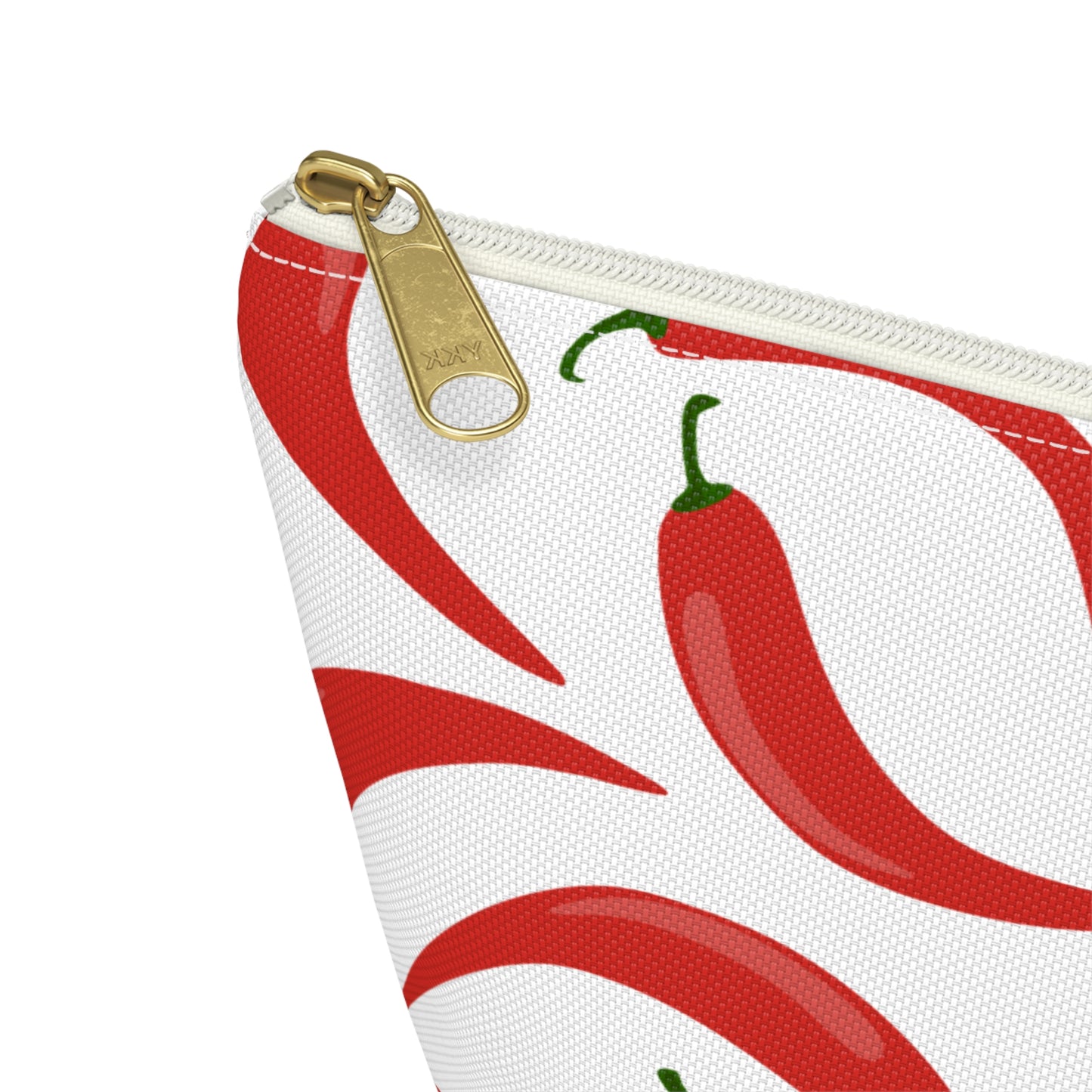 Spicy Red Chili Pepper Cosmetic Pouch |  Zipper Makeup Bag