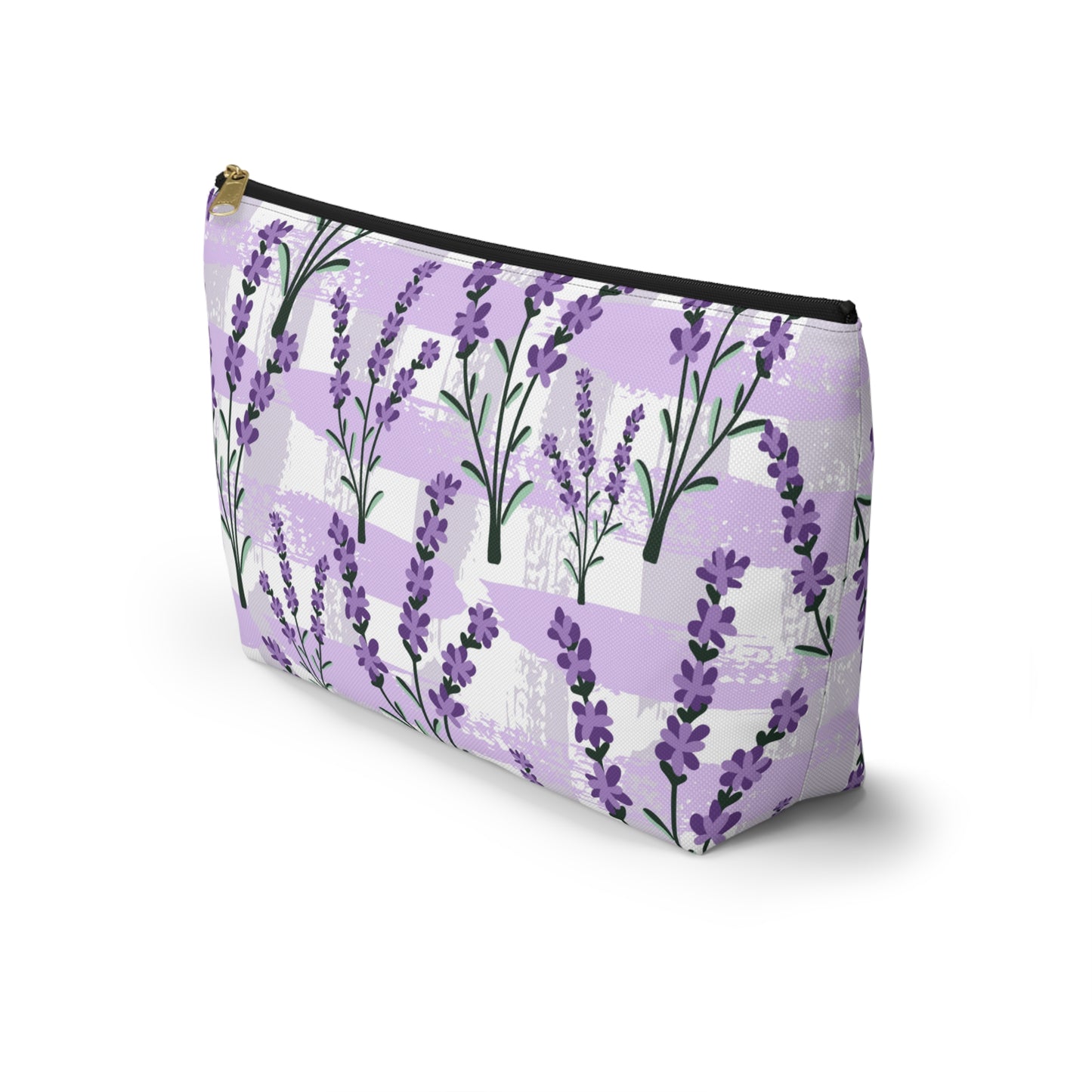 Lavender Cosmetic Pouch |  Zipper Makeup Bag