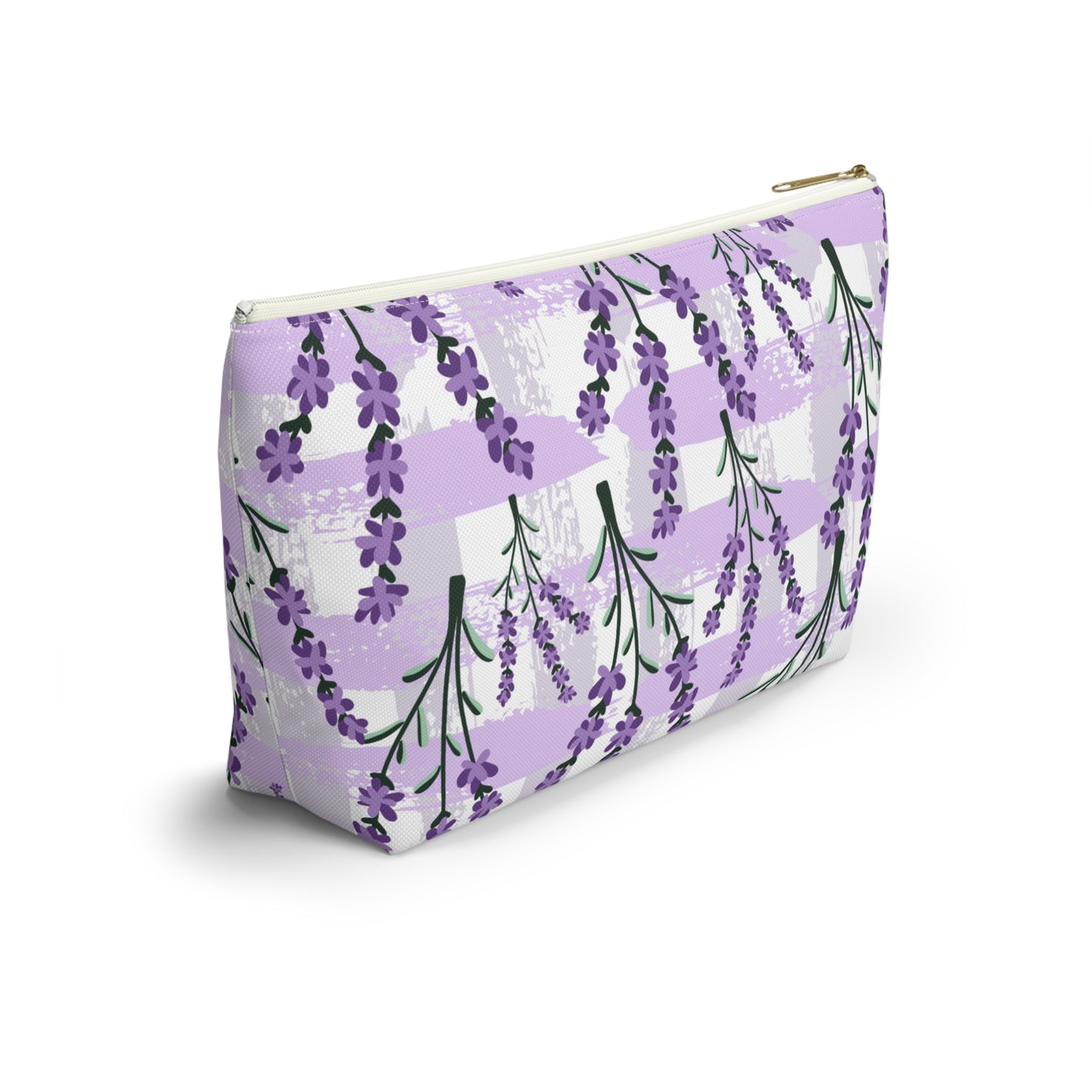 Lavender Cosmetic Pouch |  Zipper Makeup Bag
