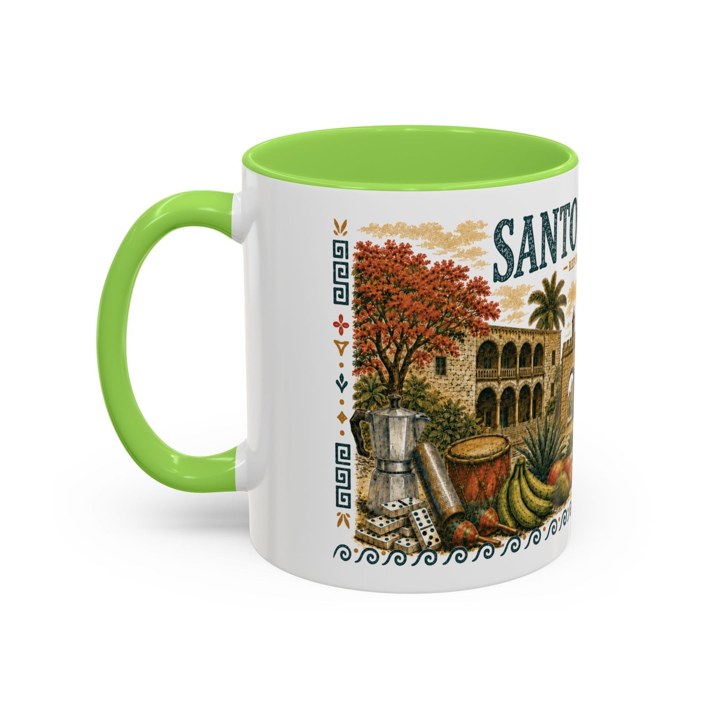 Santo Domingo Dominican Republic Mug | Illustration Ceramic Coffee Mug | Dominican Souvenir Gift