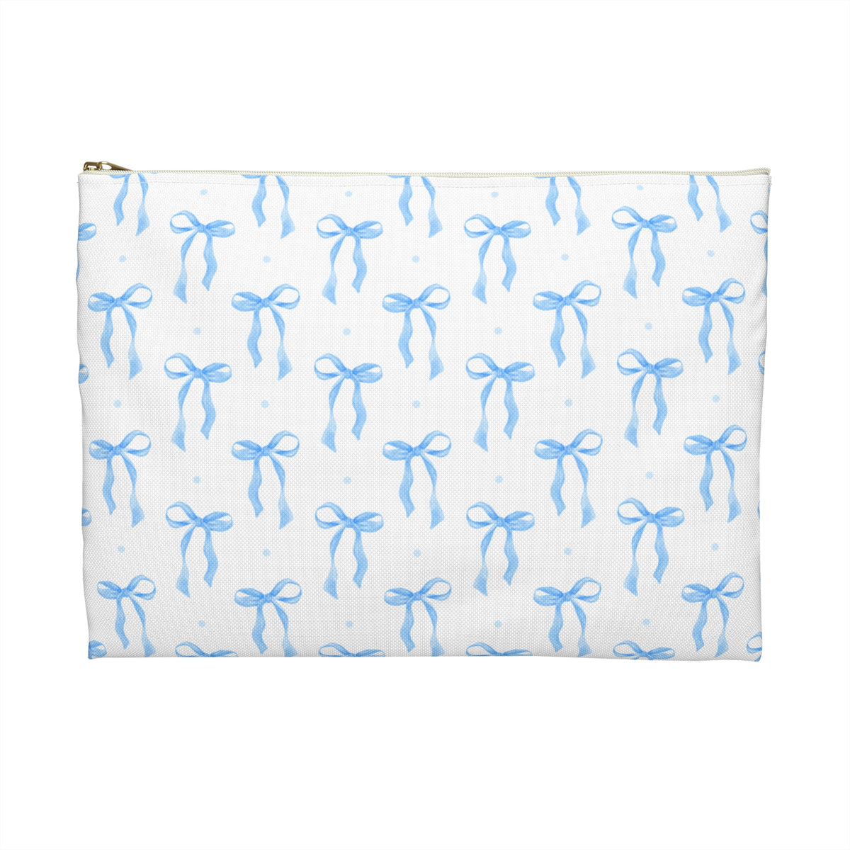 Blue Bow Makeup Bag – Coquette Cosmetic & Travel Pouch