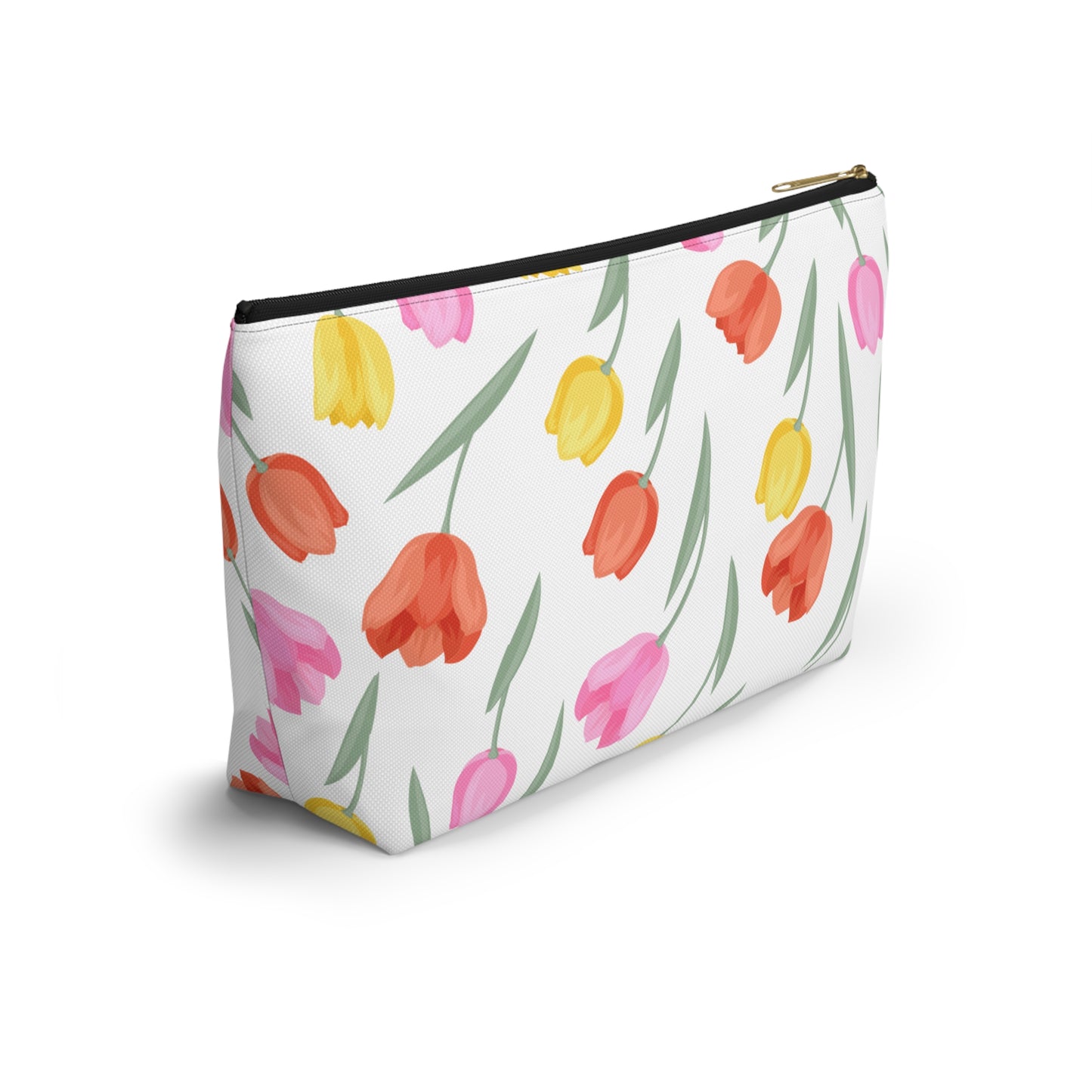 Tulip Cosmetic Pouch |  Zipper Makeup Bag