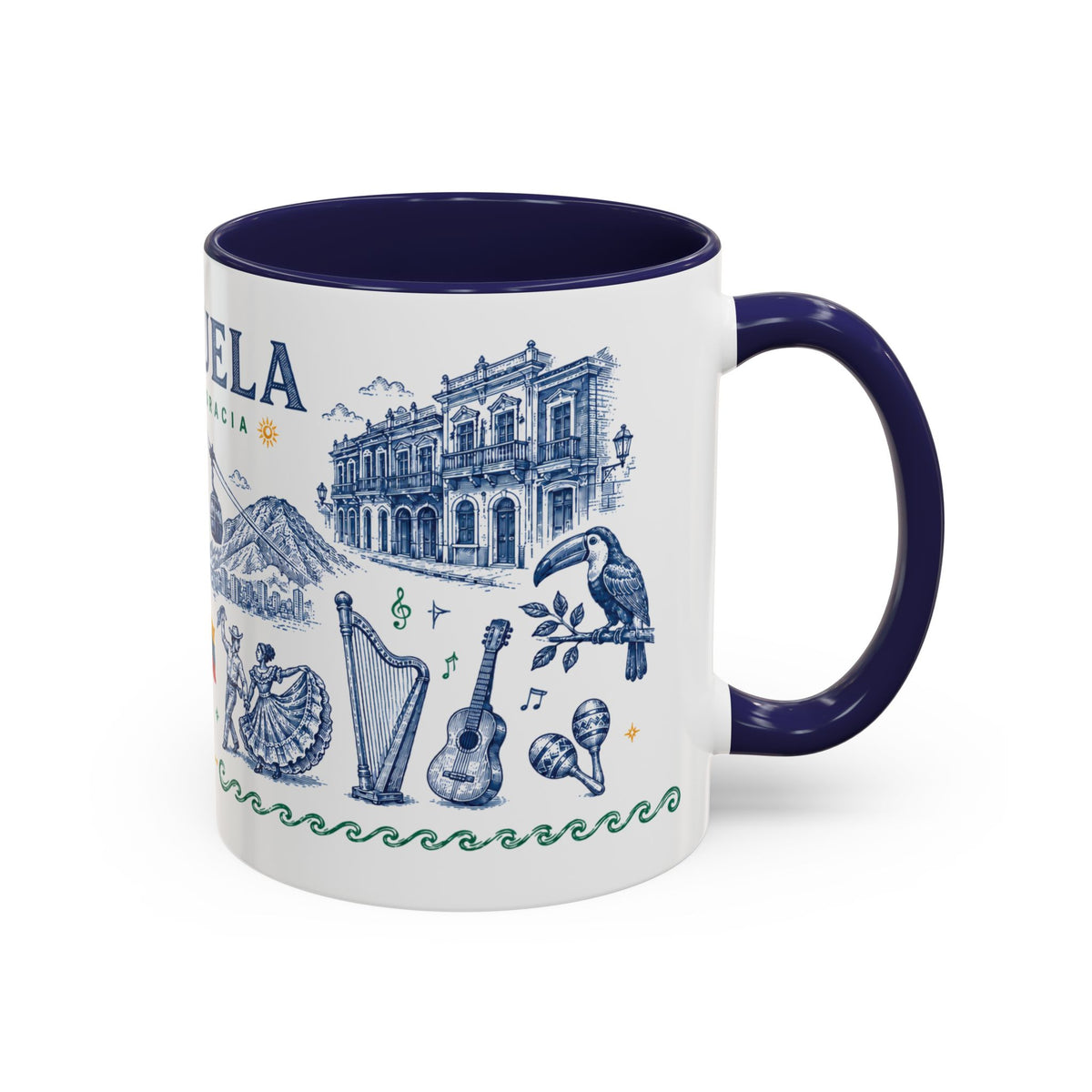 Venezuela Mug – Illustrated Venezuelan Coffee Mug & Heritage Gift