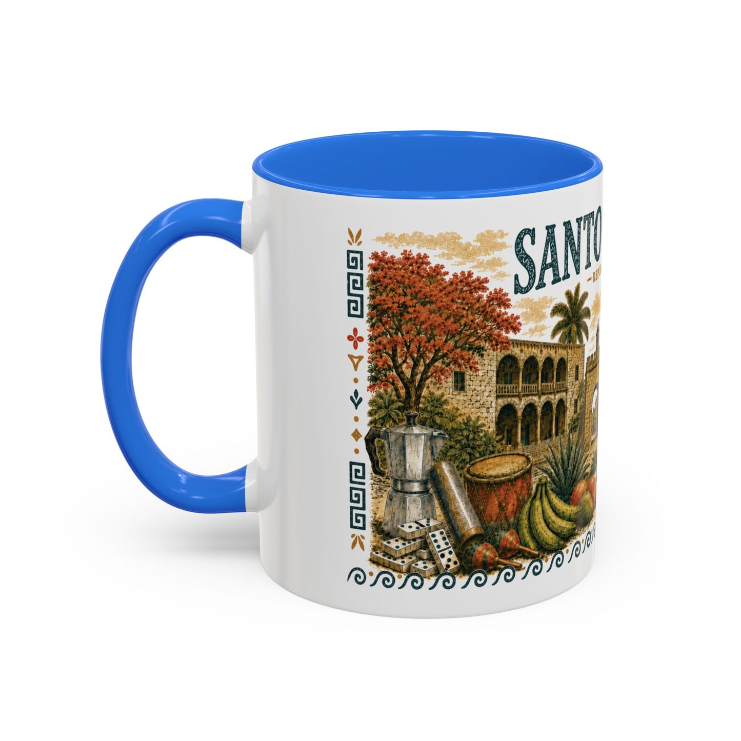 Santo Domingo Dominican Republic Mug | Illustration Ceramic Coffee Mug | Dominican Souvenir Gift
