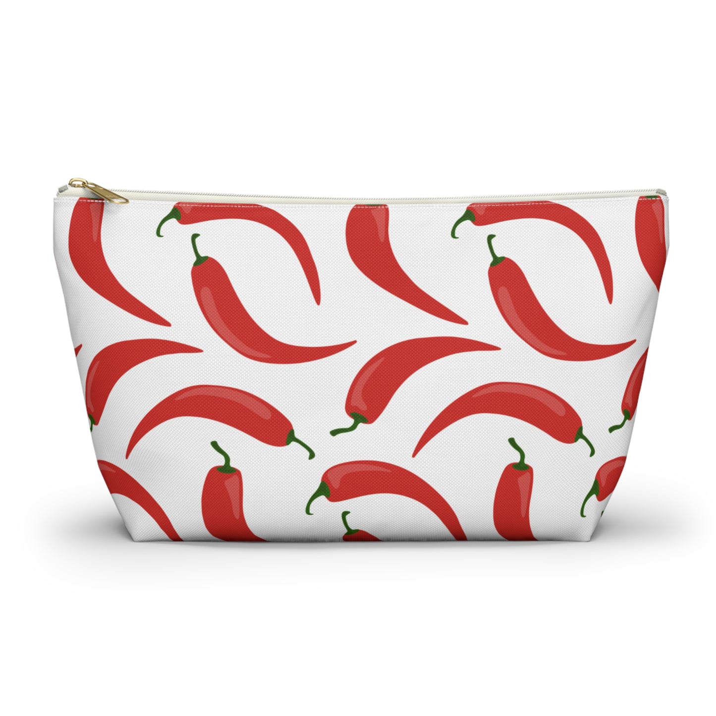 Spicy Red Chili Pepper Cosmetic Pouch |  Zipper Makeup Bag