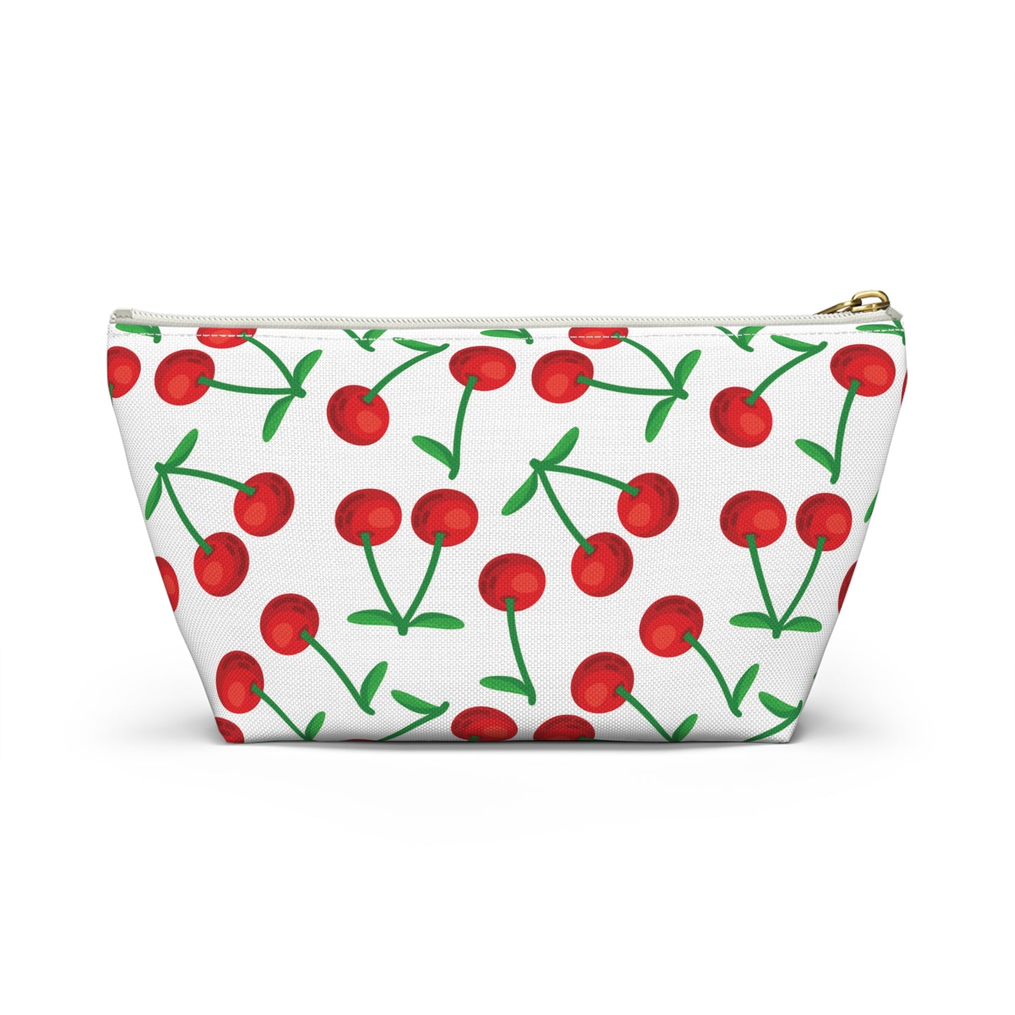 Cherry Pattern Cosmetic Pouch |  Zipper Makeup Bag