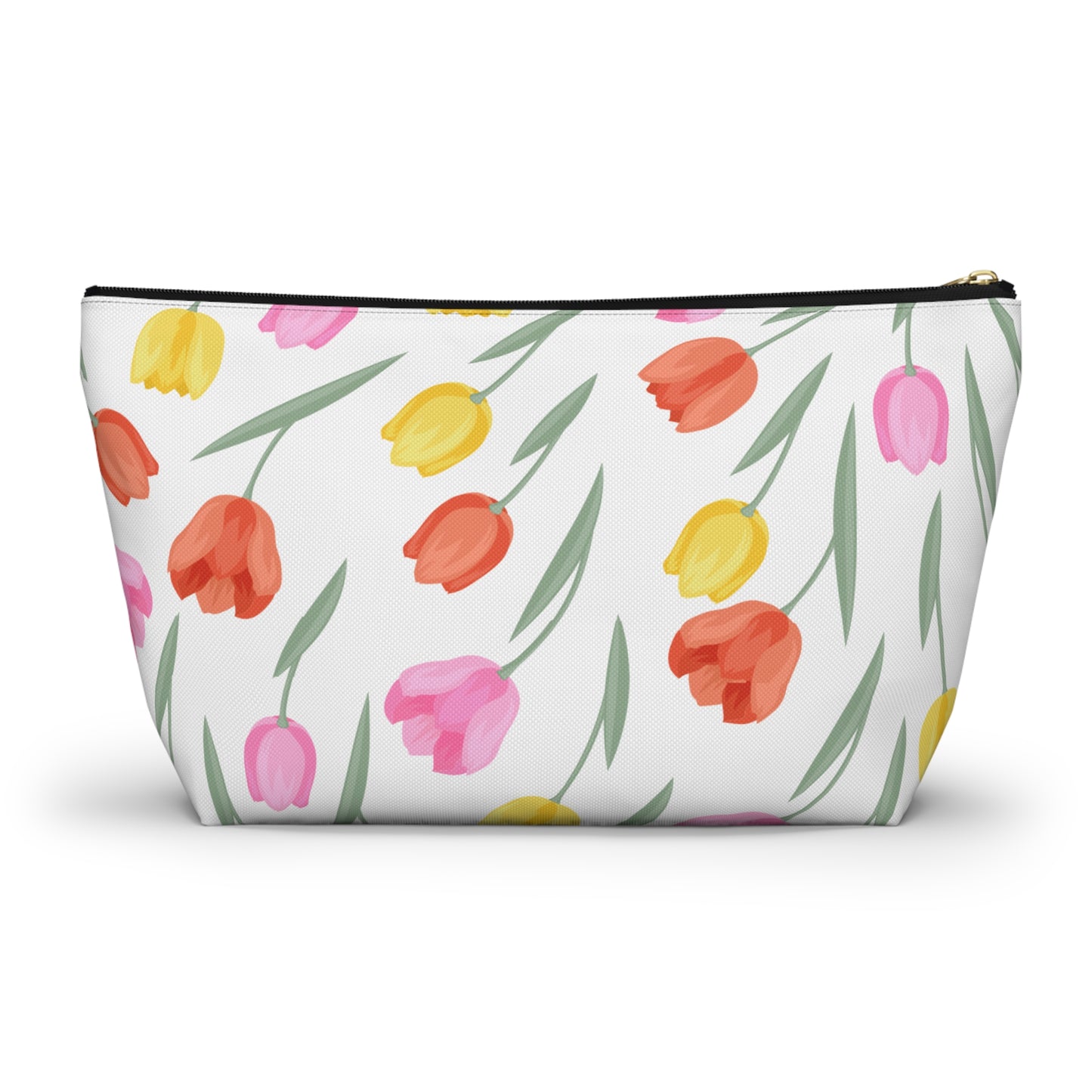 Tulip Cosmetic Pouch |  Zipper Makeup Bag