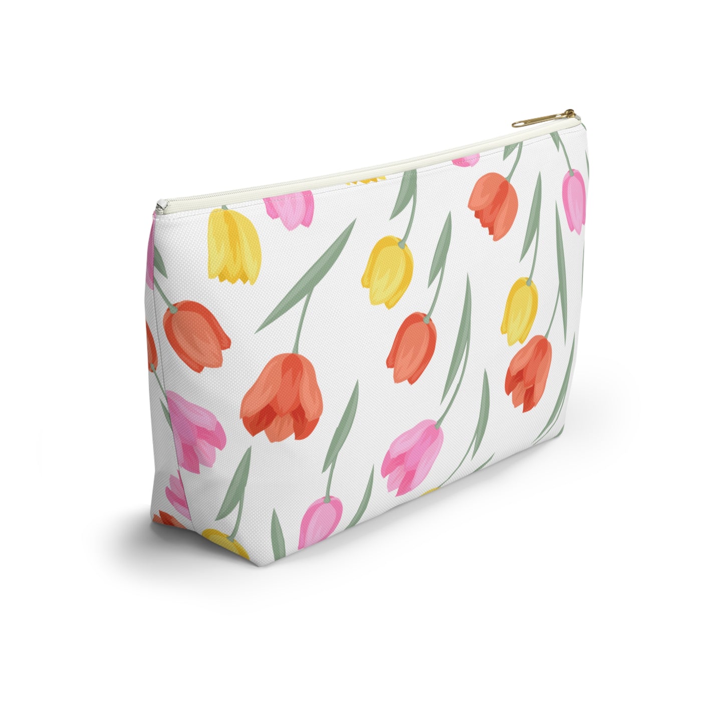 Tulip Cosmetic Pouch |  Zipper Makeup Bag
