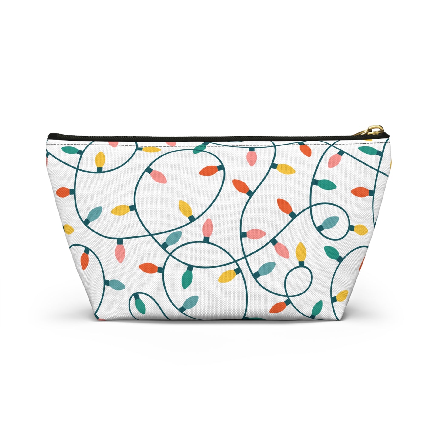 Holiday Lights Cosmetic Pouch | Zipper Makeup Bag