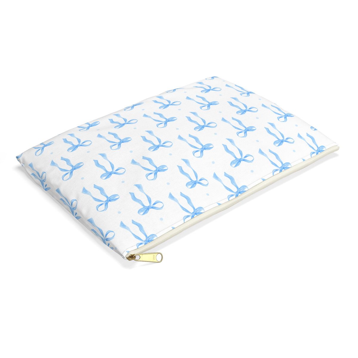 Blue Bow Makeup Bag – Coquette Cosmetic & Travel Pouch