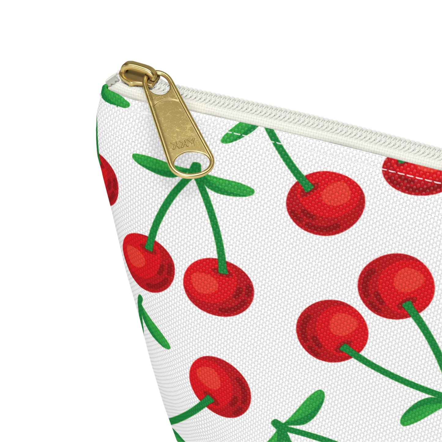 Cherry Pattern Cosmetic Pouch |  Zipper Makeup Bag