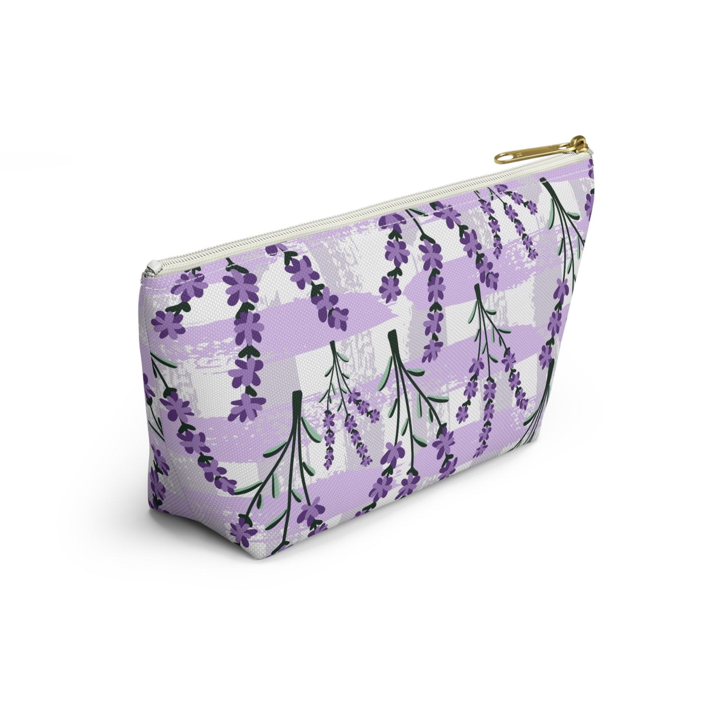Lavender Cosmetic Pouch |  Zipper Makeup Bag
