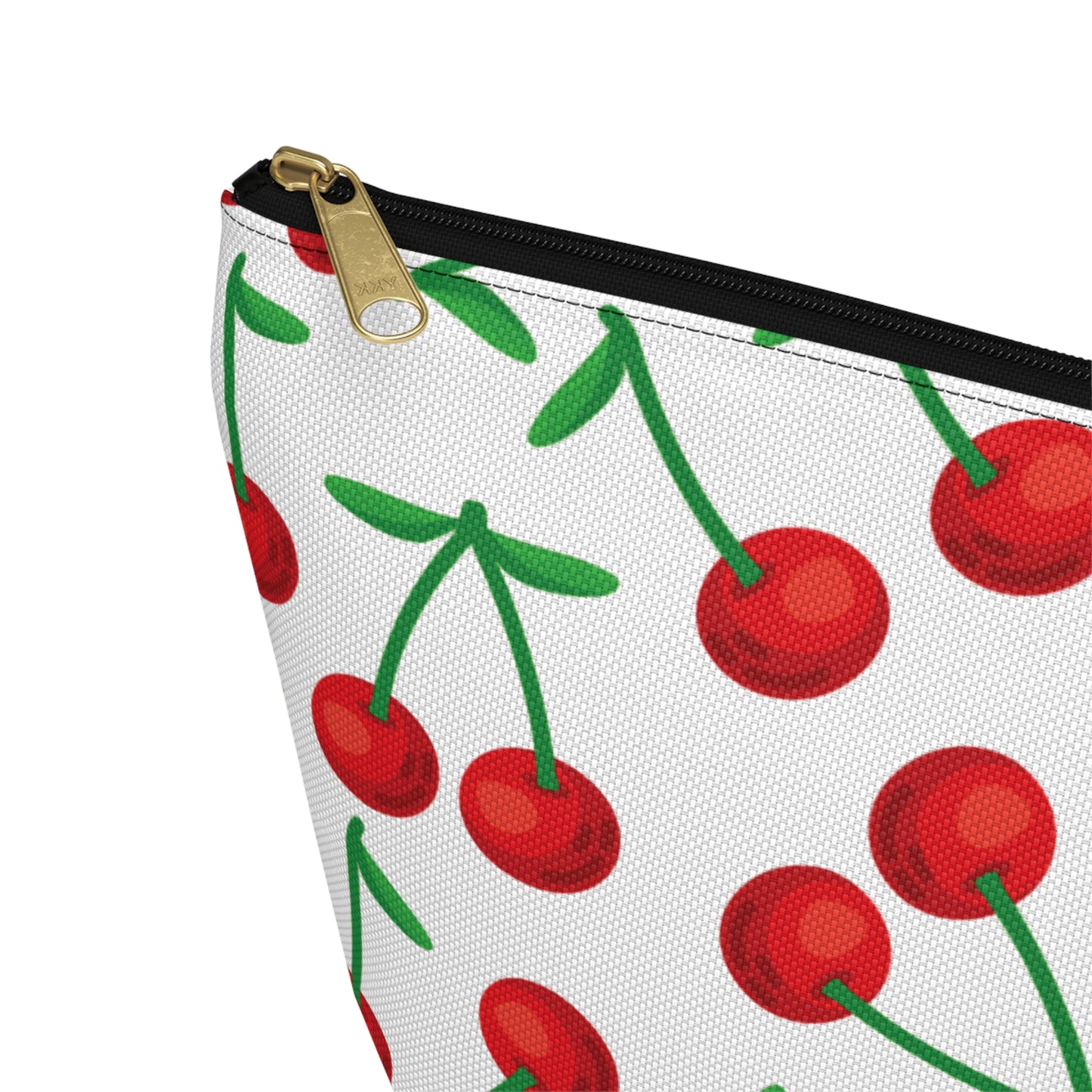 Cherry Pattern Cosmetic Pouch |  Zipper Makeup Bag