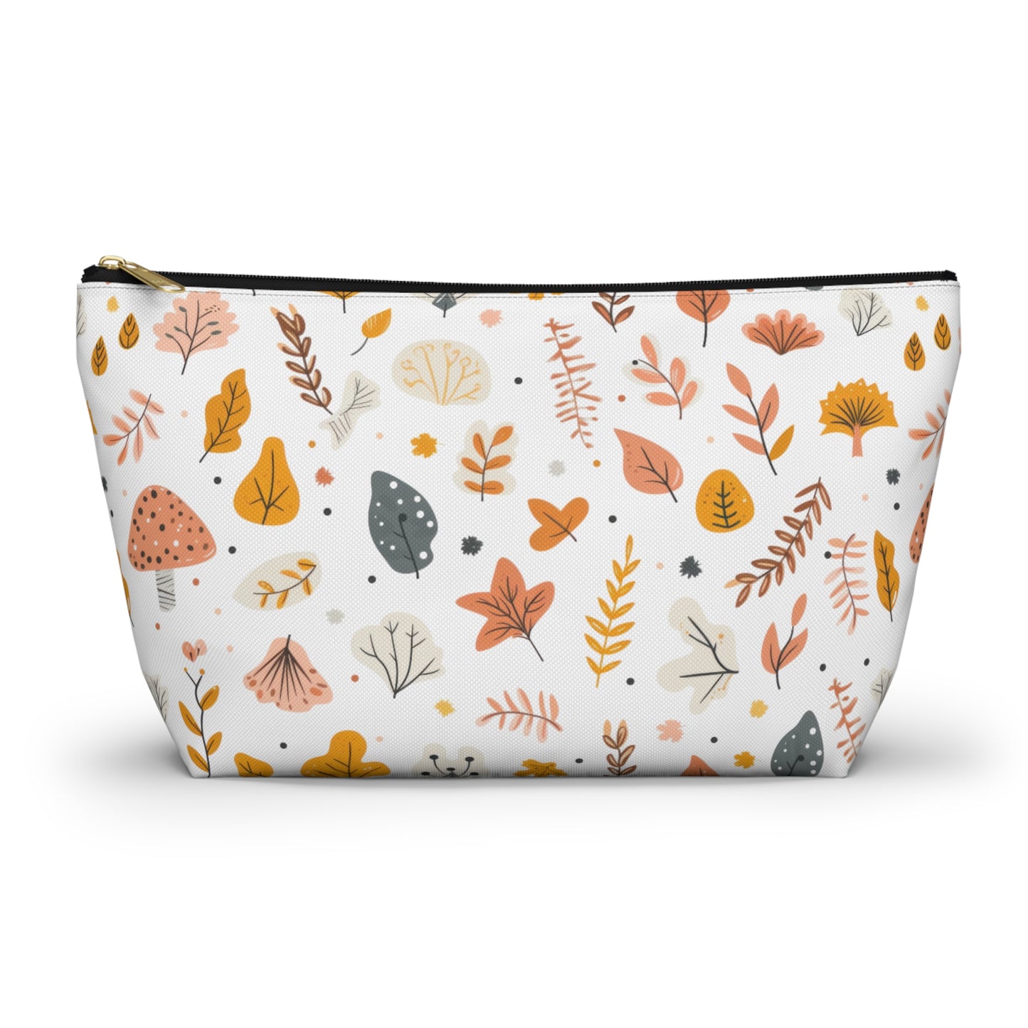 Autumn Leaves Cosmetic Pouch | Zipper Makeup Bag