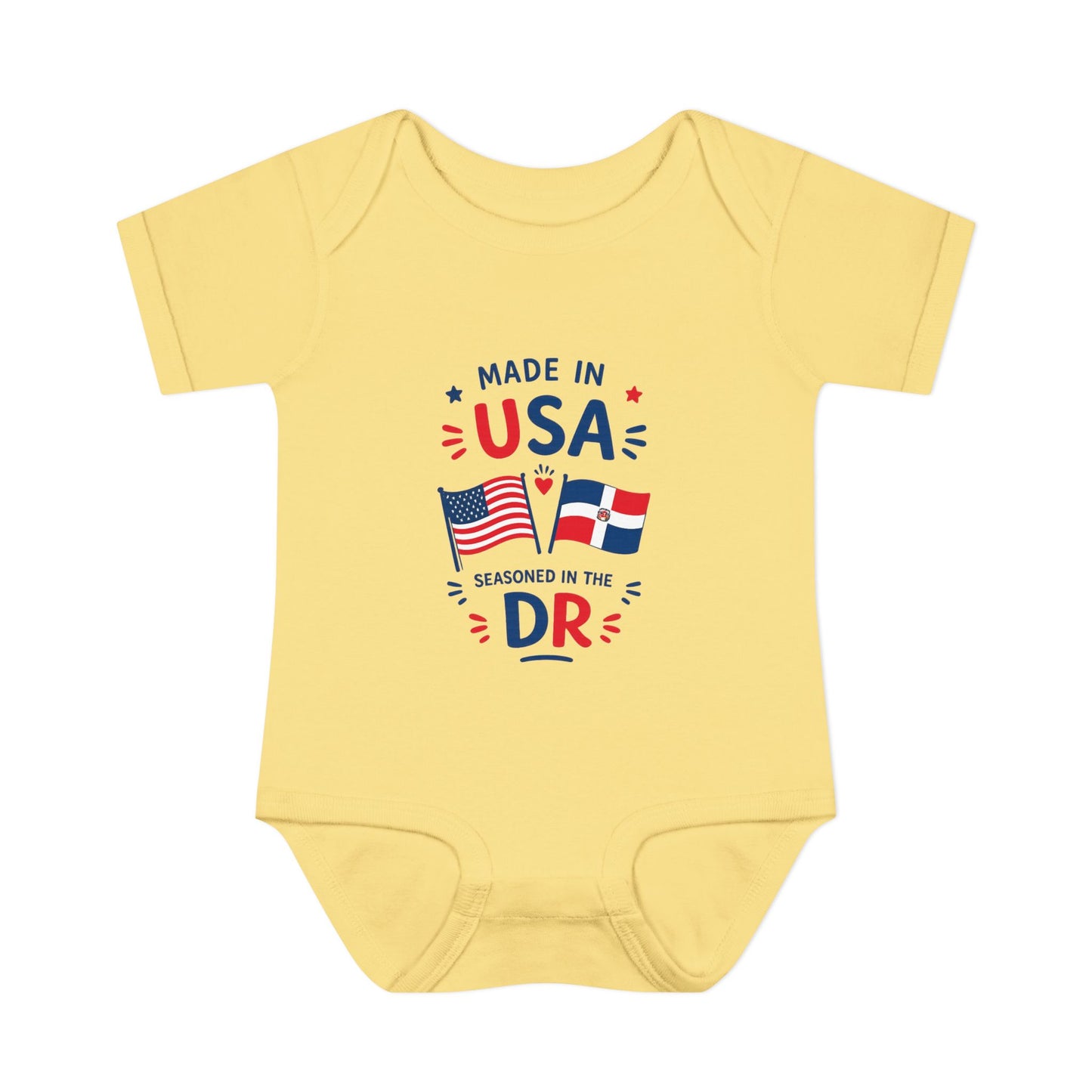 Dominican Baby Onesie | Made in USA Seasoned in Dominican Republic Bodysuit | Dominican Baby Gift