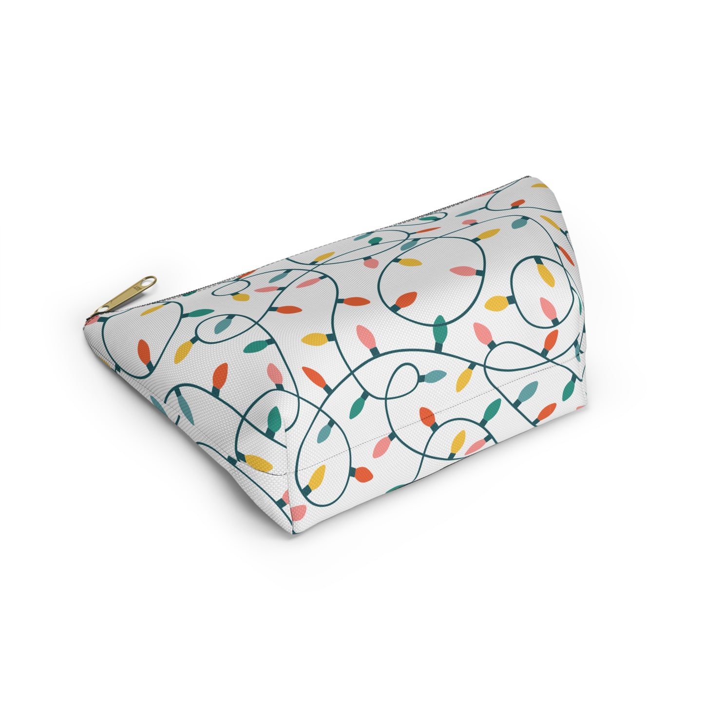 Holiday Lights Cosmetic Pouch | Zipper Makeup Bag