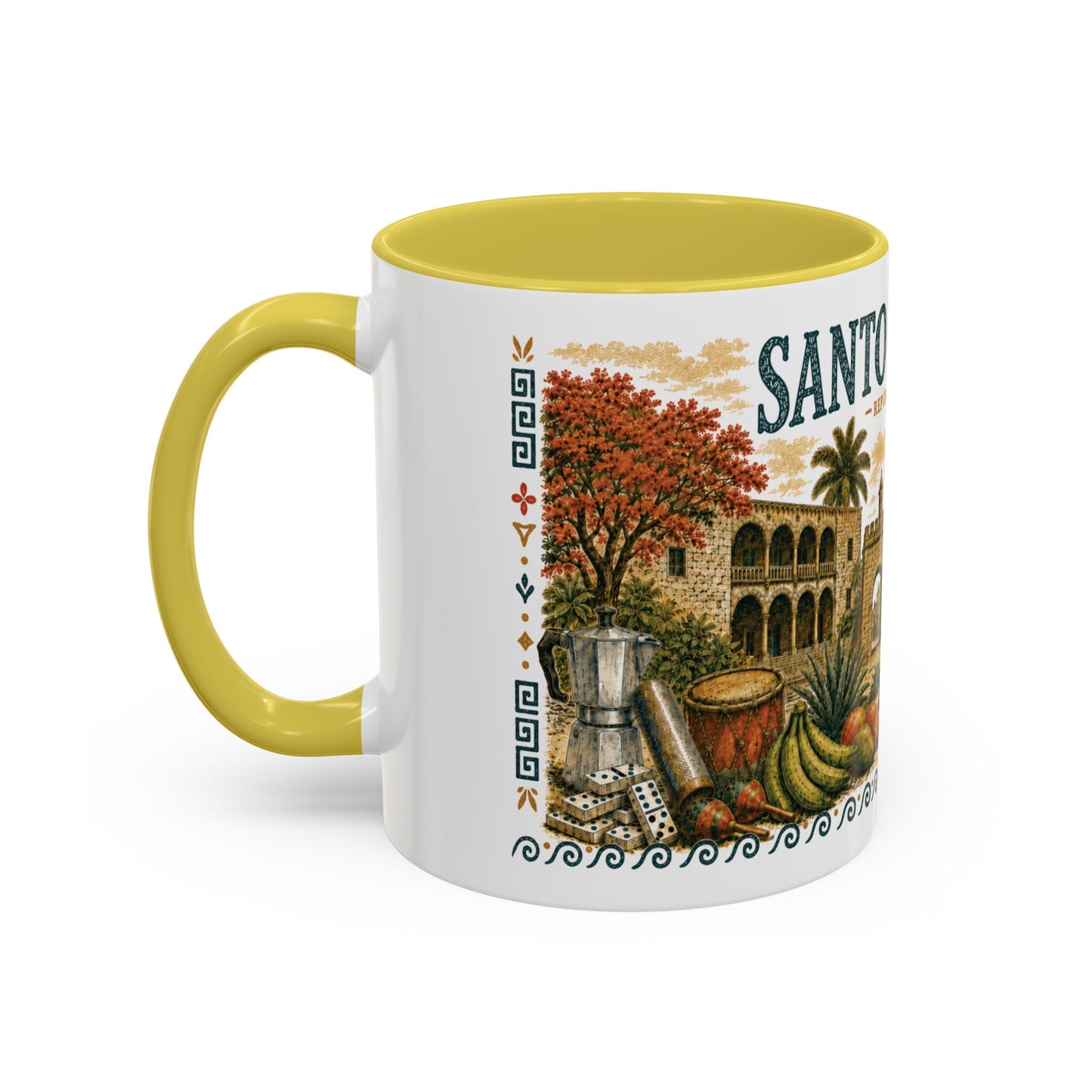 Santo Domingo Dominican Republic Mug | Illustration Ceramic Coffee Mug | Dominican Souvenir Gift
