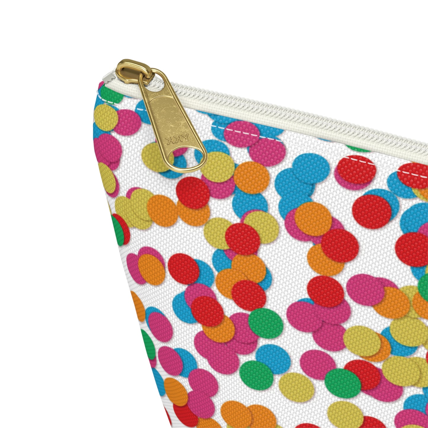 Confetti Dot Cosmetic Pouch | Zipper Makeup Bag