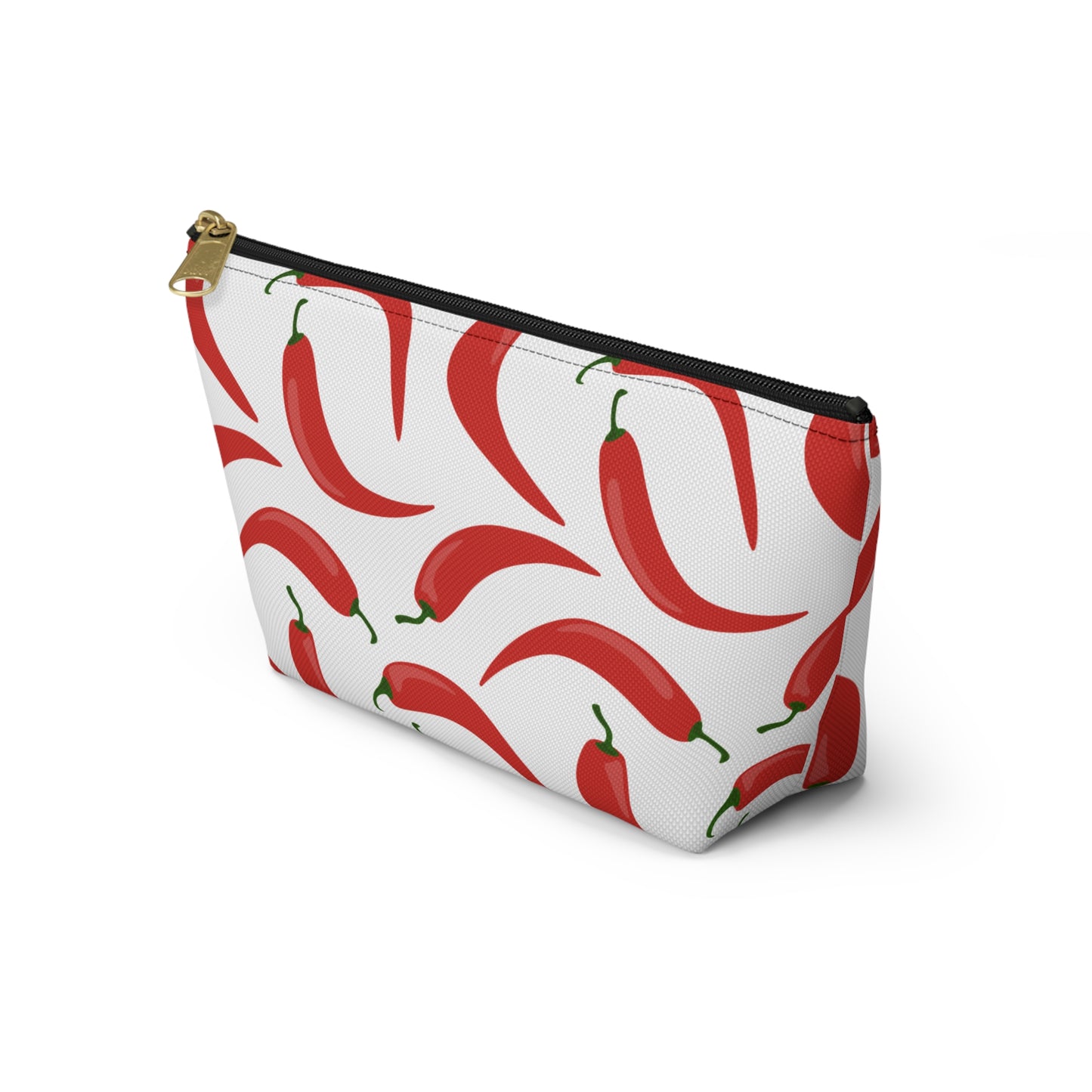 Spicy Red Chili Pepper Cosmetic Pouch |  Zipper Makeup Bag