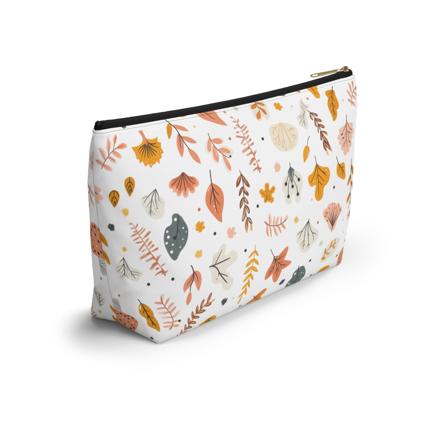 Autumn Leaves Cosmetic Pouch | Zipper Makeup Bag