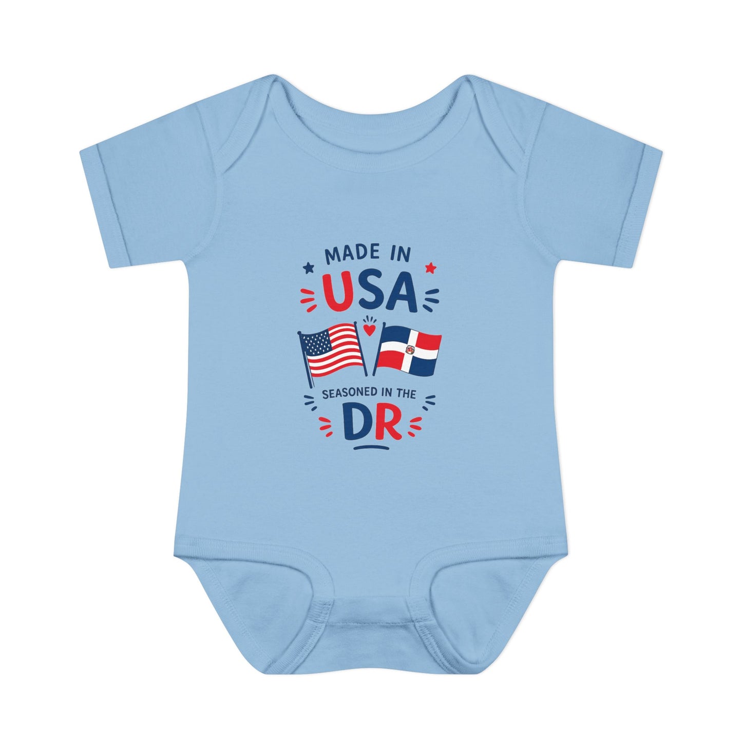 Dominican Baby Onesie | Made in USA Seasoned in Dominican Republic Bodysuit | Dominican Baby Gift