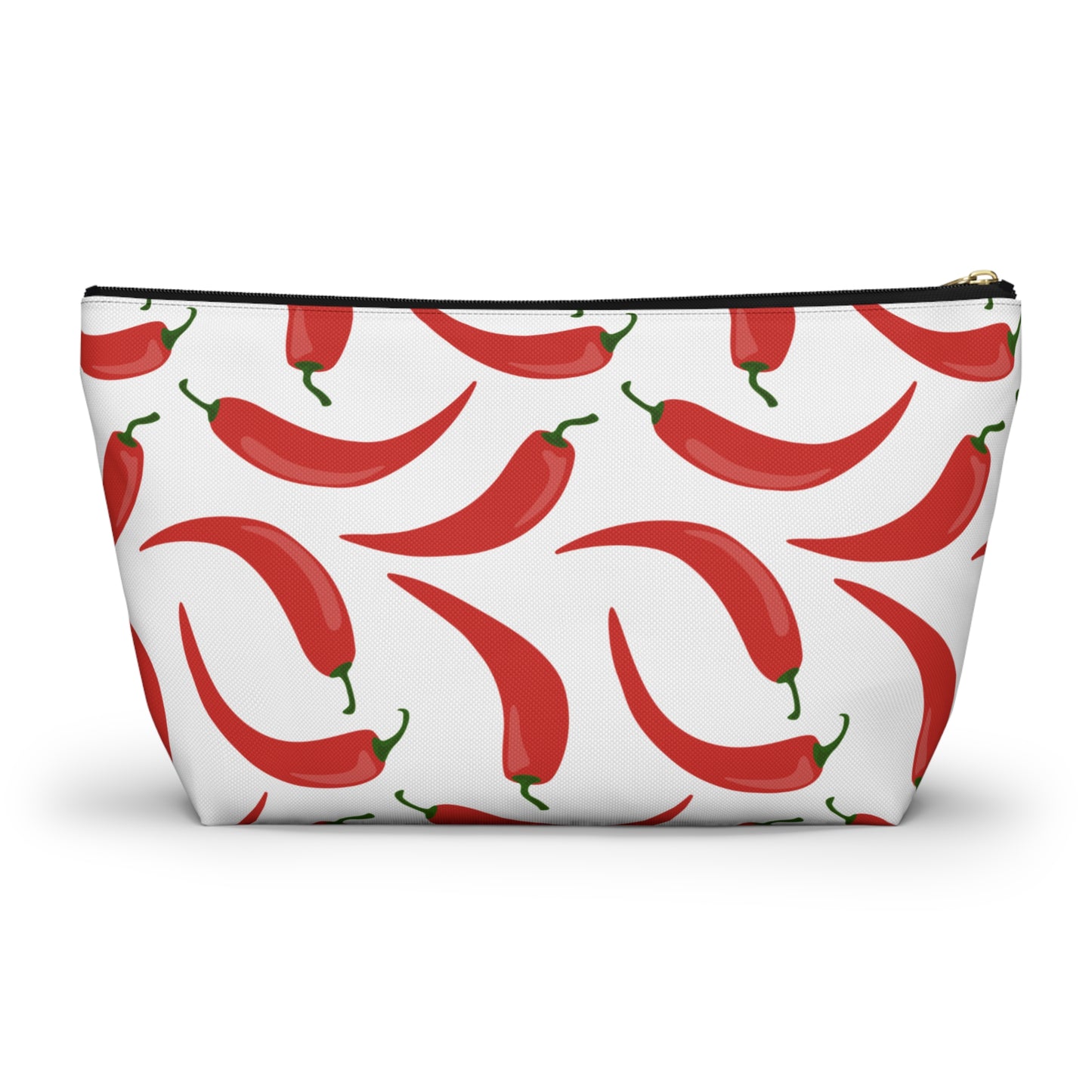 Spicy Red Chili Pepper Cosmetic Pouch |  Zipper Makeup Bag