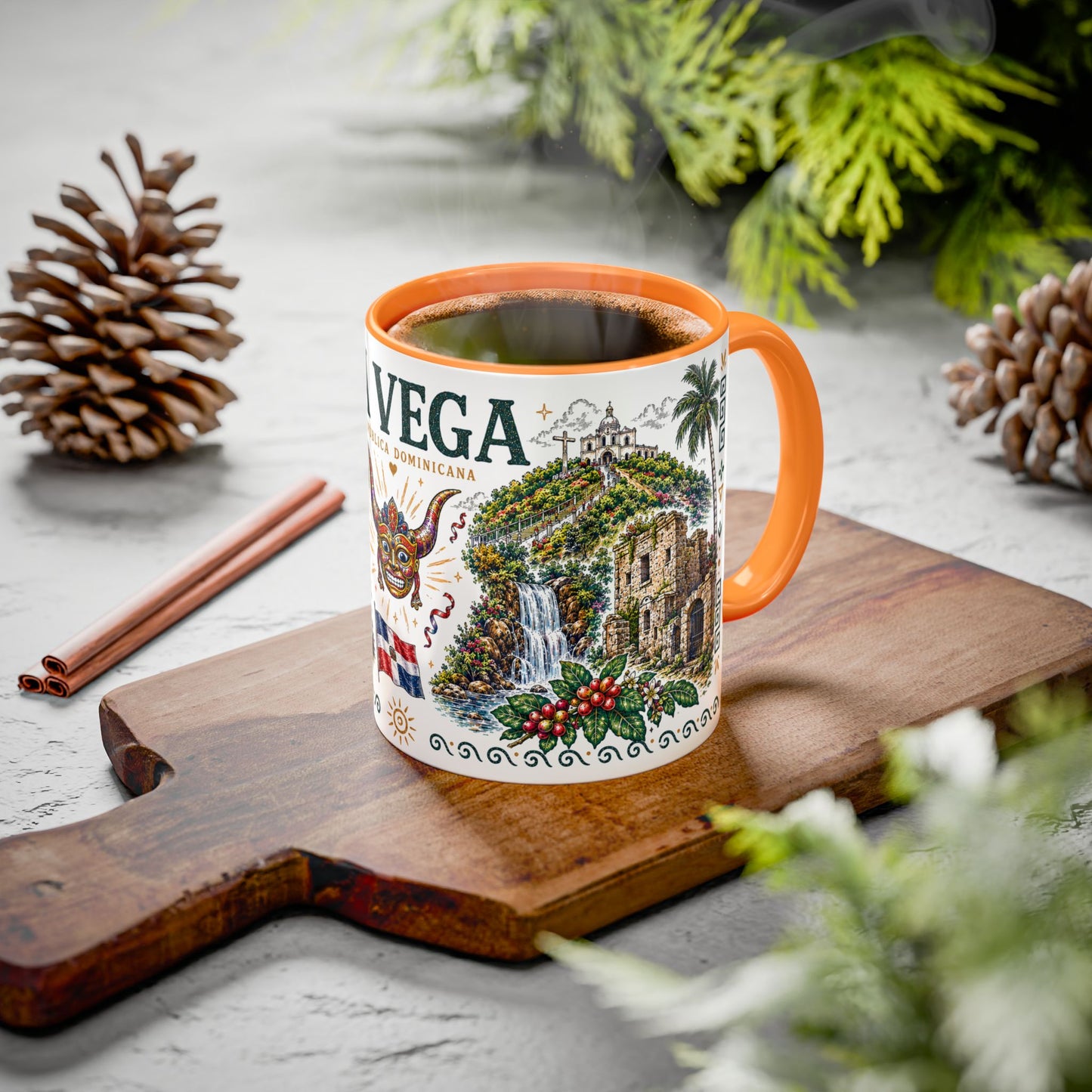 La Vega Dominican Republic Mug | Vintage Dominican Heritage Coffee Cup