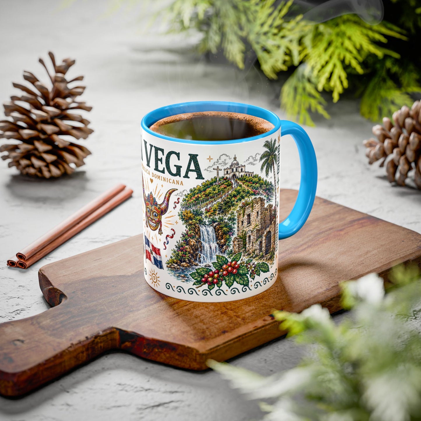 La Vega Dominican Republic Mug | Vintage Dominican Heritage Coffee Cup