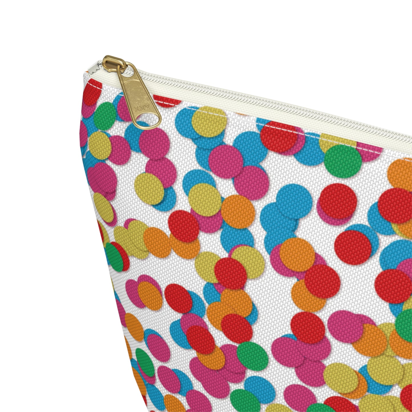 Confetti Dot Cosmetic Pouch | Zipper Makeup Bag
