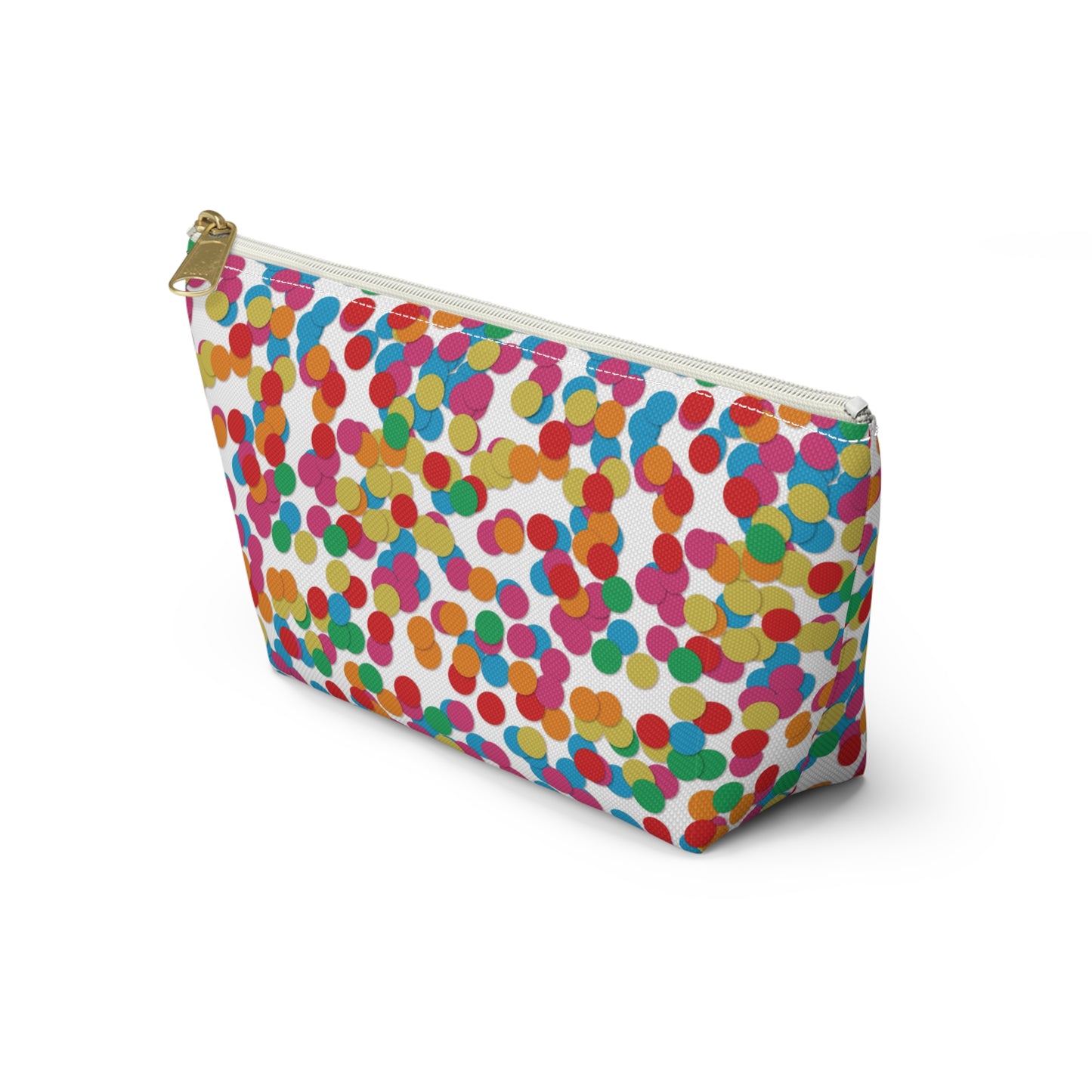 Confetti Dot Cosmetic Pouch | Zipper Makeup Bag