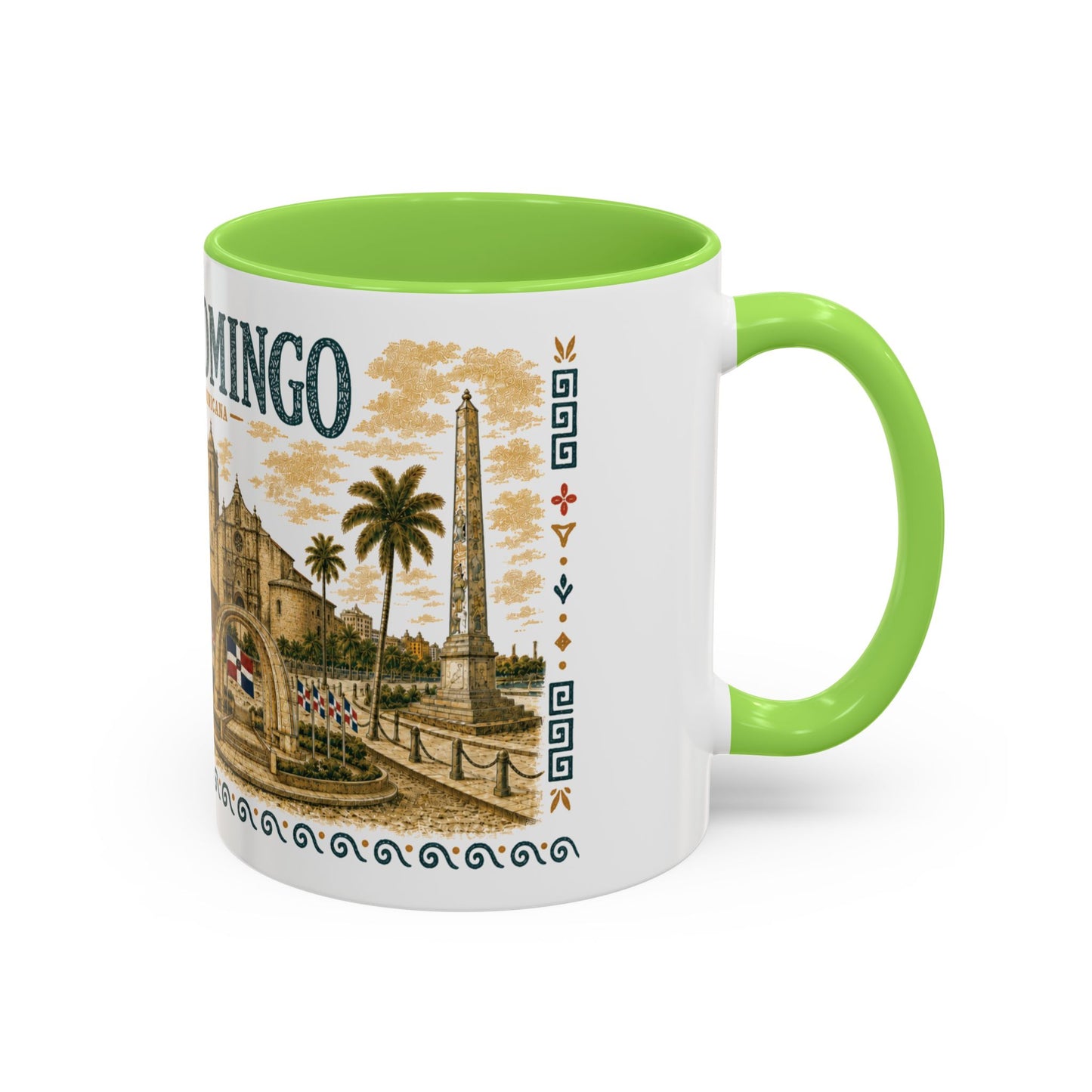 Santo Domingo Dominican Republic Mug | Illustration Ceramic Coffee Mug | Dominican Souvenir Gift